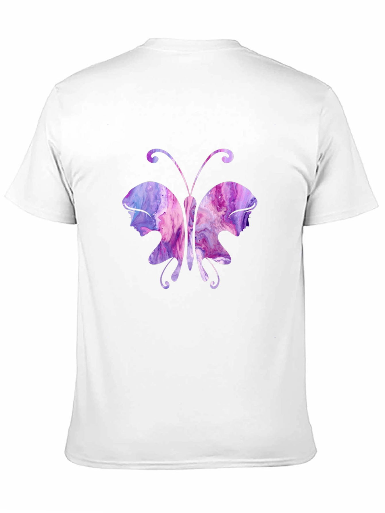 Butterfly Portrait T-Shirt - Unique Art Tee