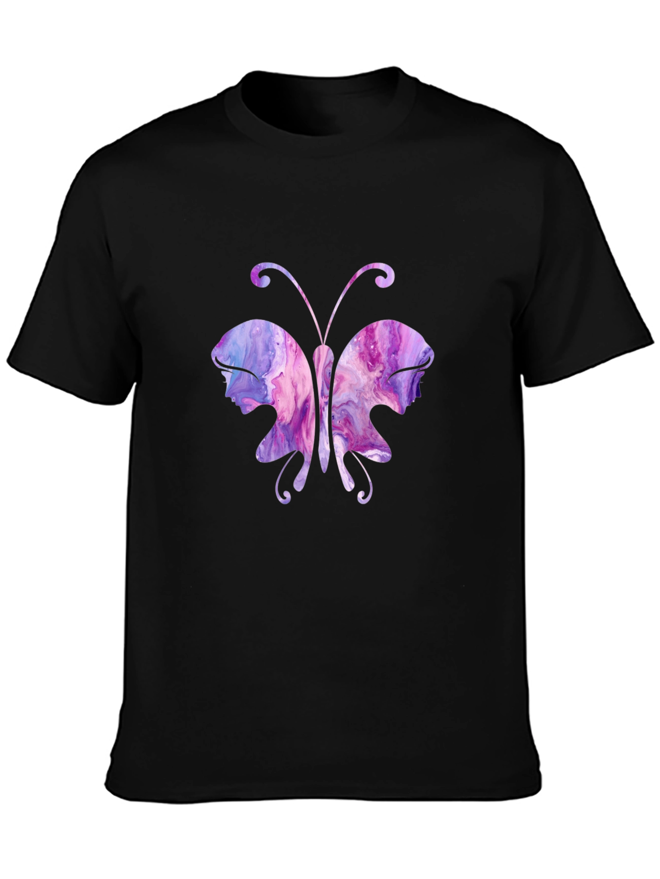Butterfly Portrait T-Shirt - Unique Art Tee
