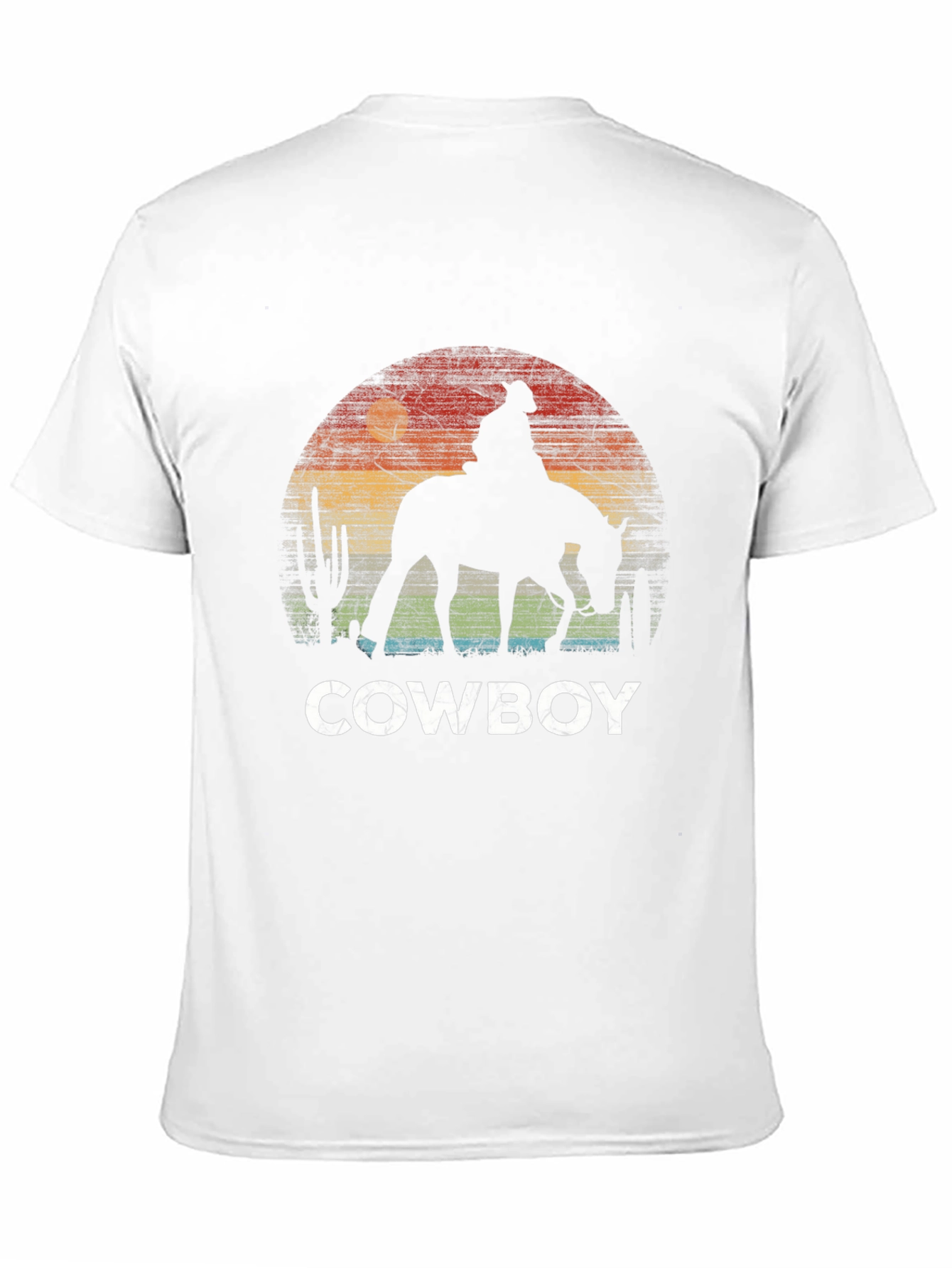 Cowboy Sunset Graphic T-Shirt - Western Style Tee
