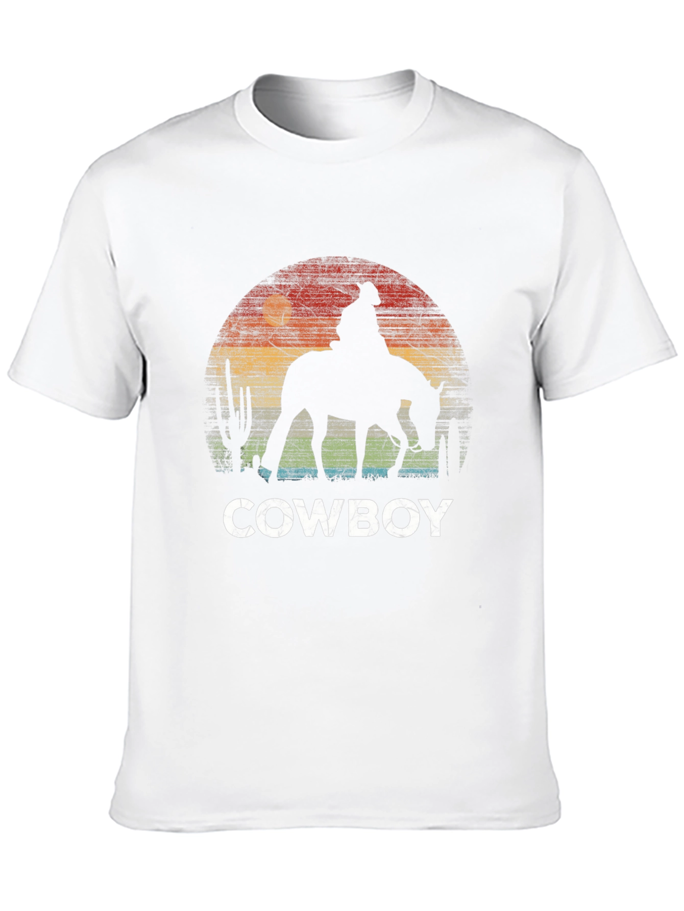 Cowboy Sunset Graphic T-Shirt - Western Style Tee
