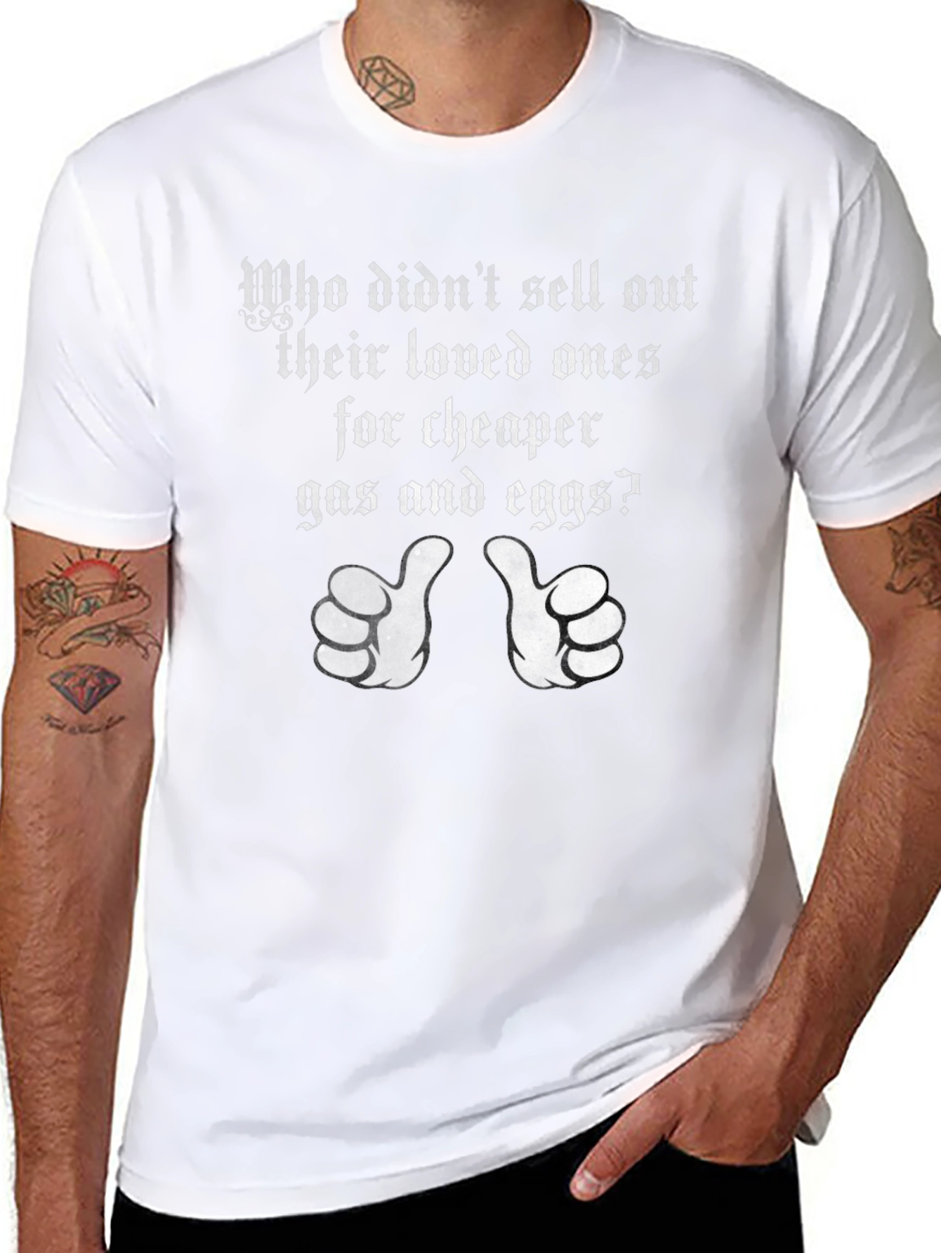 Funny Political T-Shirt: Sell Out Loved Ones Gas Eggs