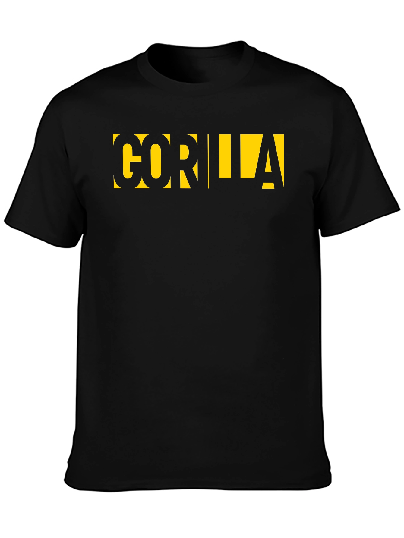 GORILLA Graphic Tee - Bold Black T-Shirt