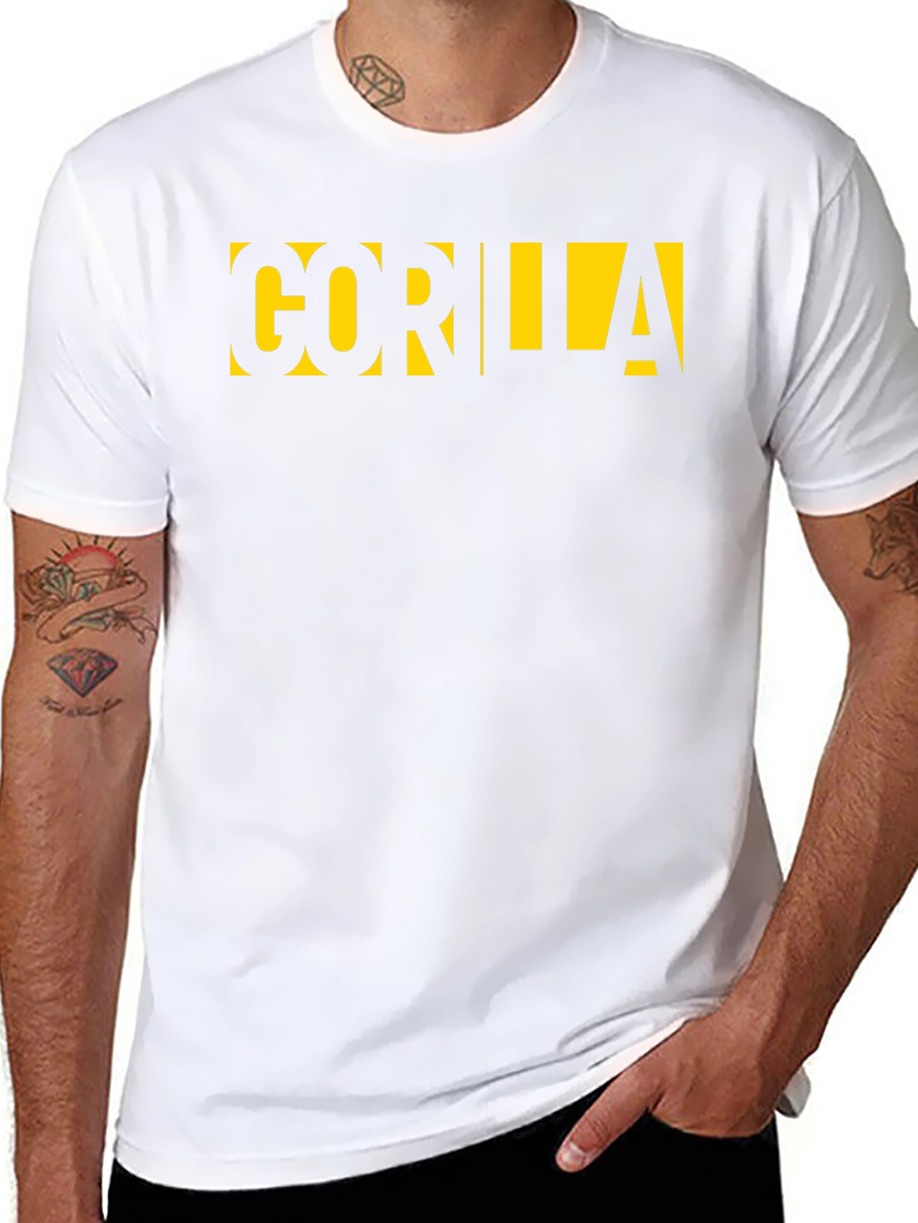 GORILLA Graphic Tee - Bold Black T-Shirt