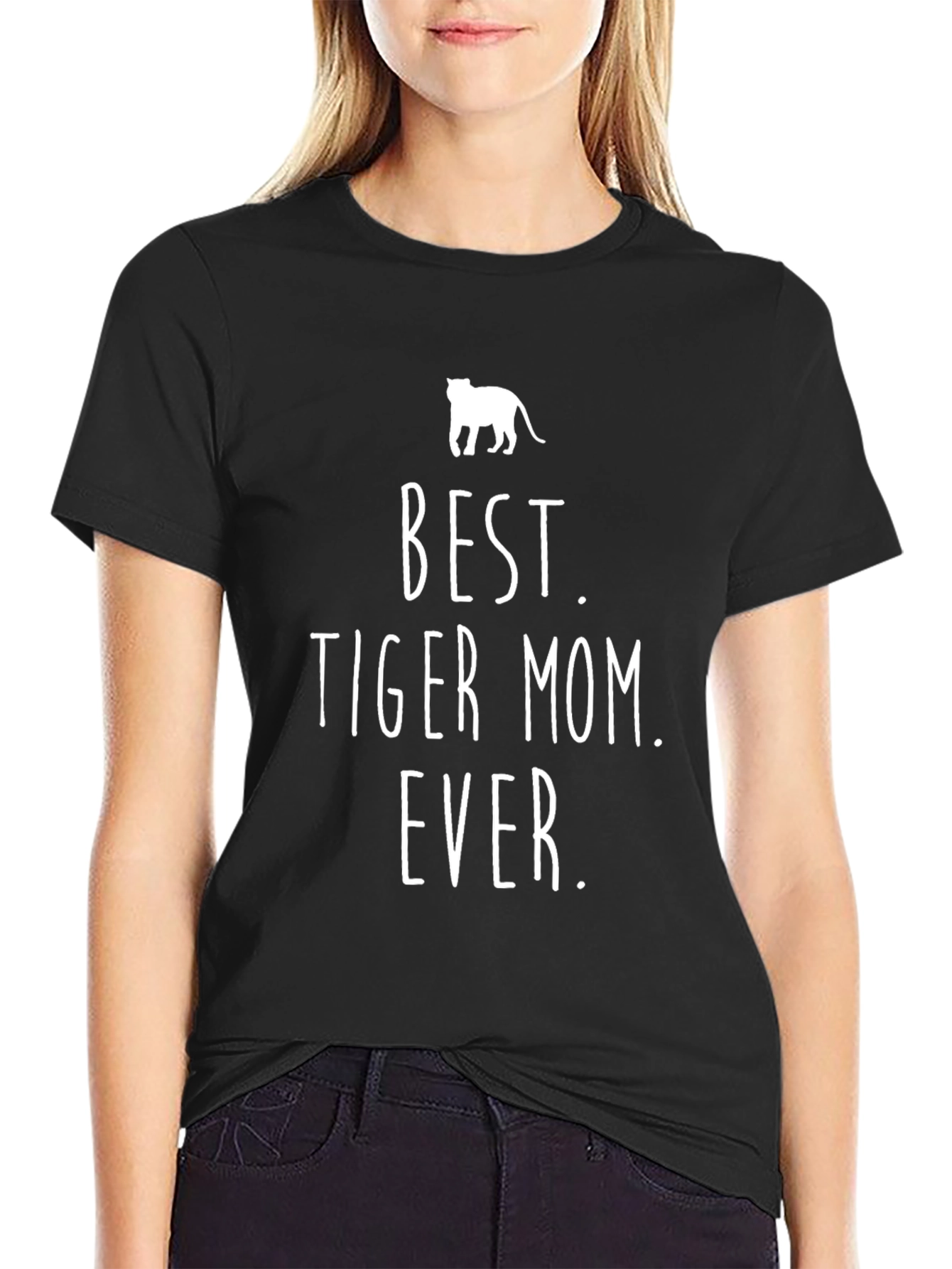 Best Tiger Mom Ever Graphic Tee - Black