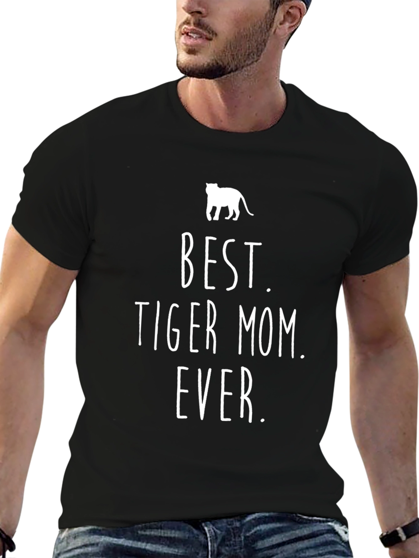 Best Tiger Mom Ever Graphic Tee - Black