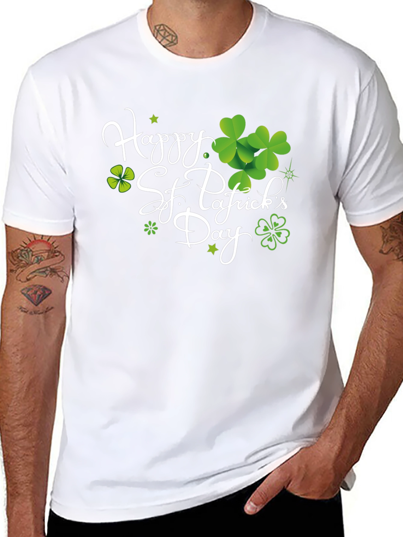 St. Patricks Day Graphic Tee - Lucky Shamrock Design