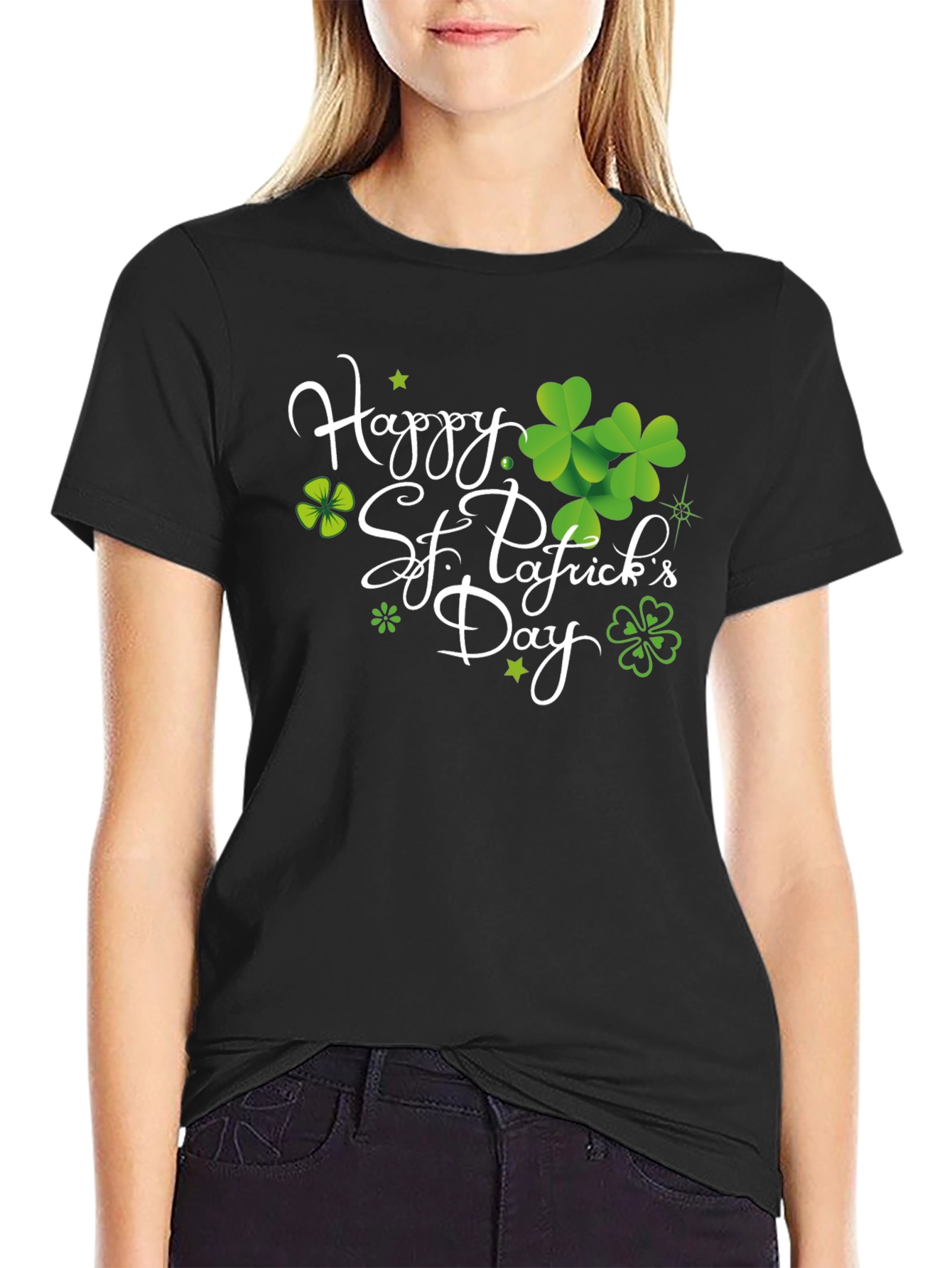 St. Patricks Day Graphic Tee - Lucky Shamrock Design