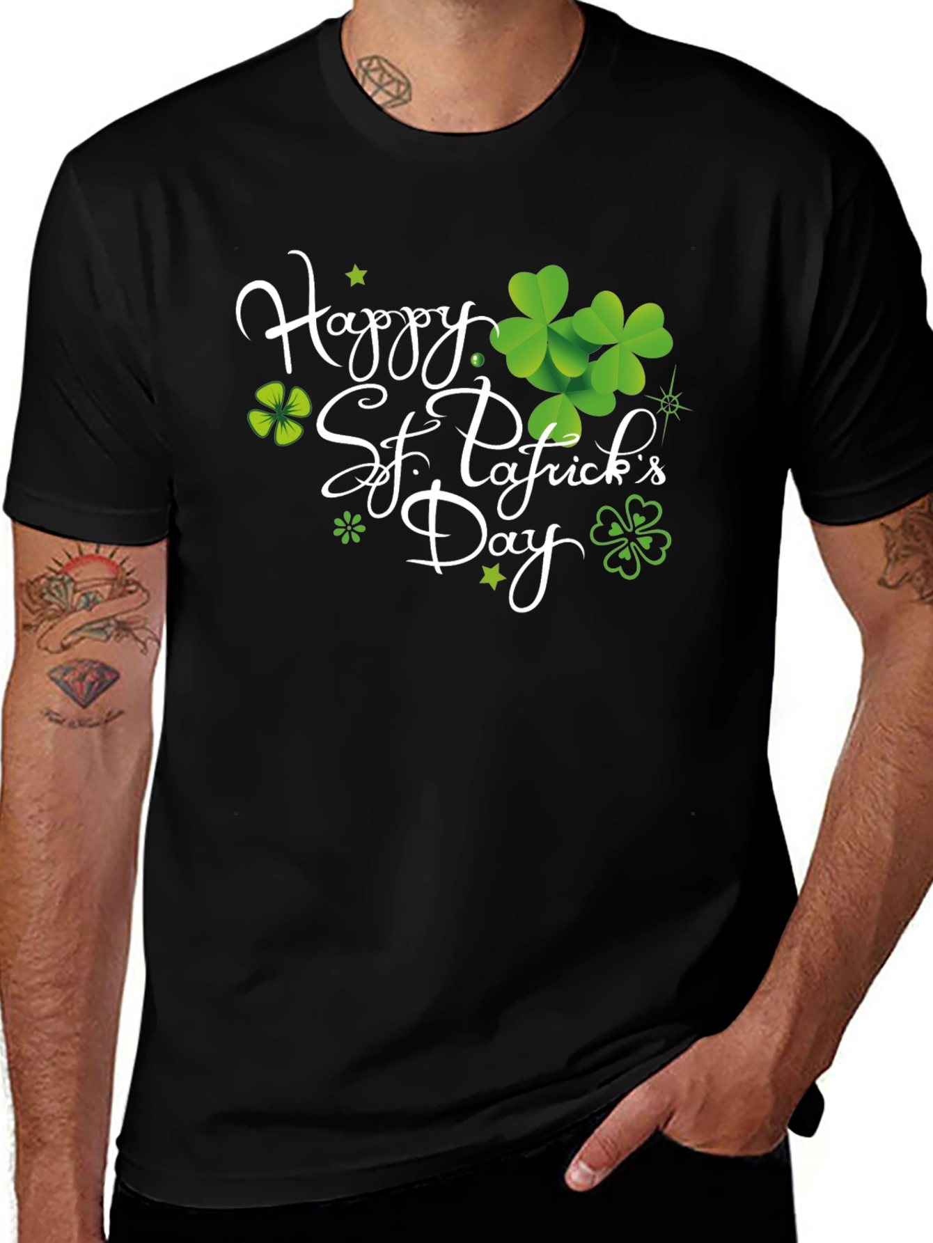 St. Patricks Day Graphic Tee - Lucky Shamrock Design