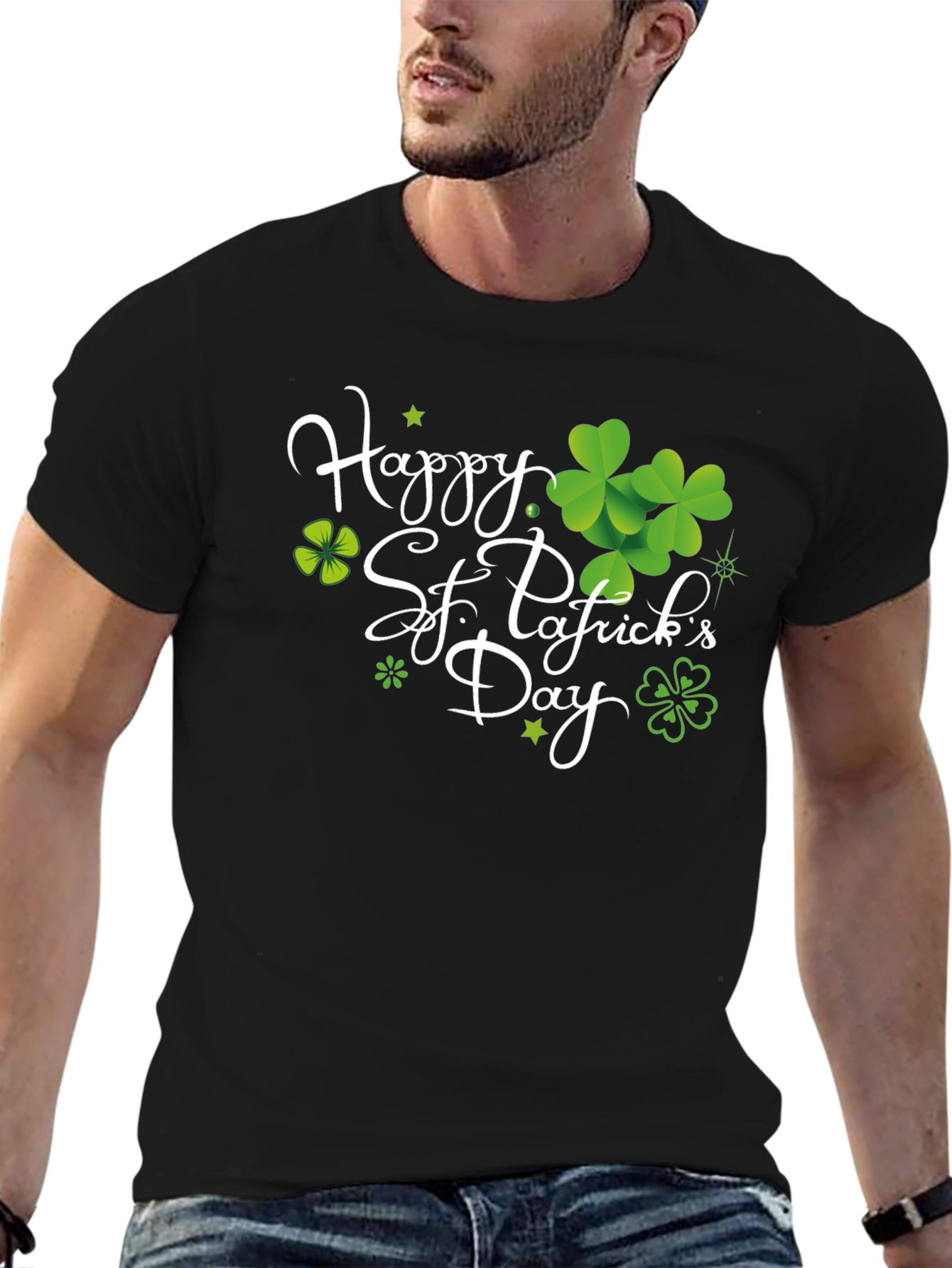 St. Patricks Day Graphic Tee - Lucky Shamrock Design