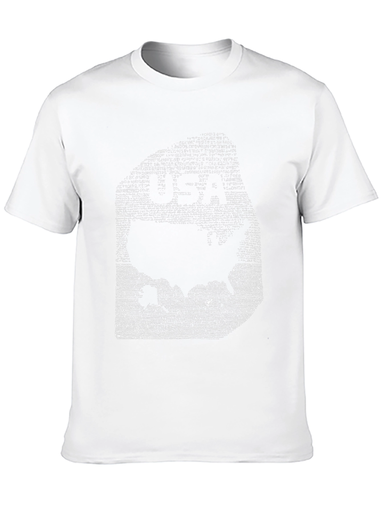 USA Map Word Art Black T-Shirt