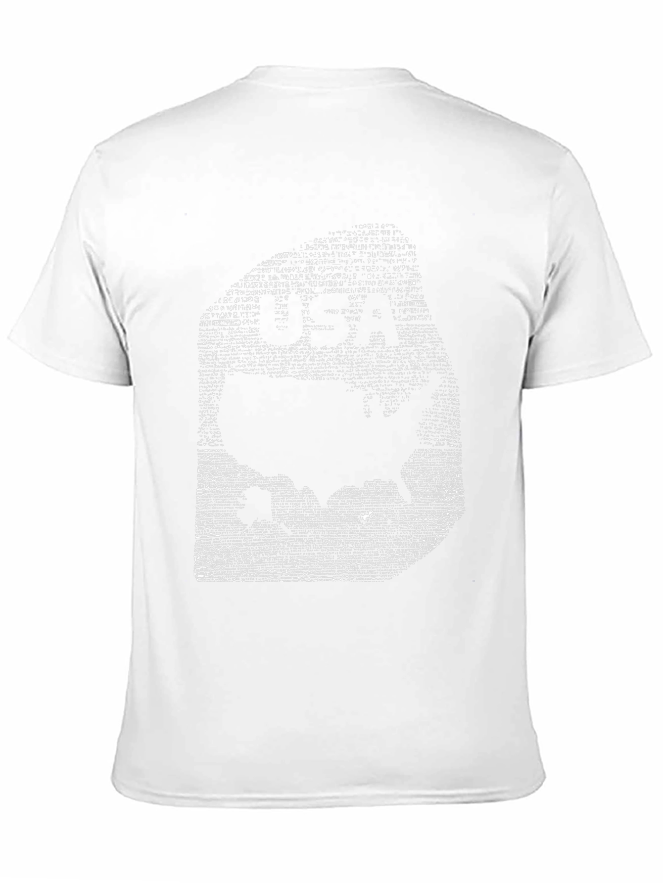 USA Map Word Art Black T-Shirt