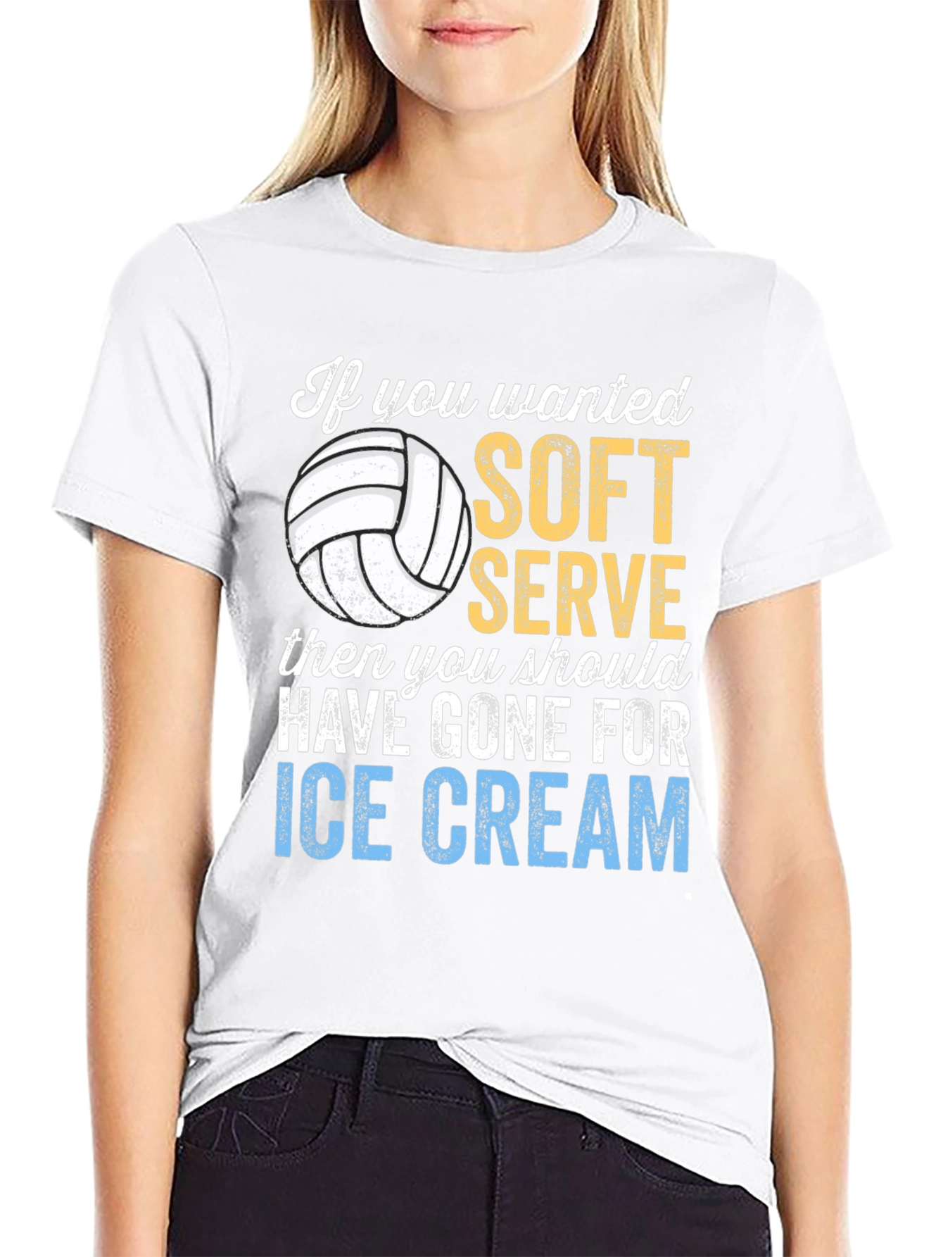 Volleyball Soft Serve Graphic T-Shirt