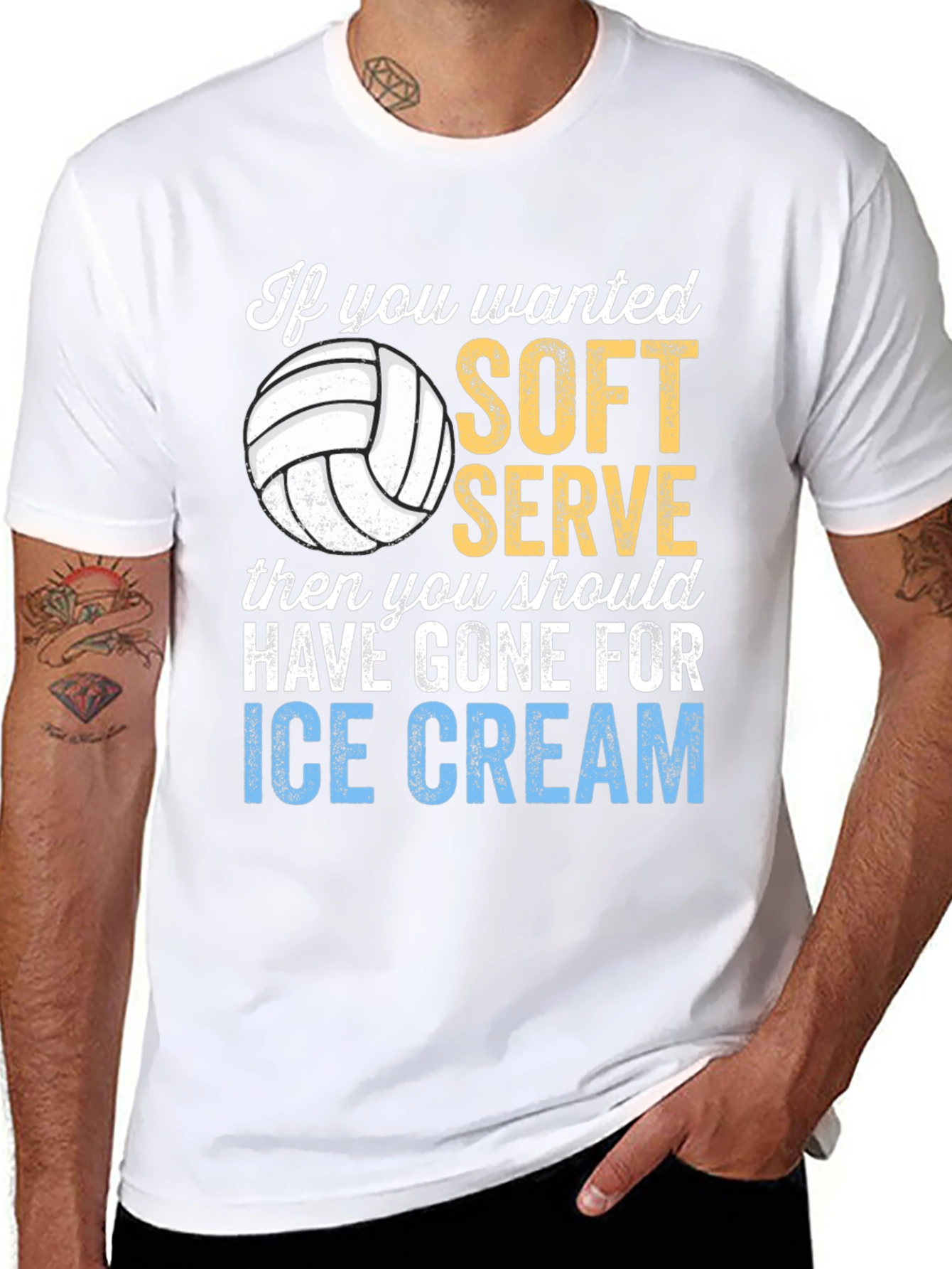 Volleyball Soft Serve Graphic T-Shirt