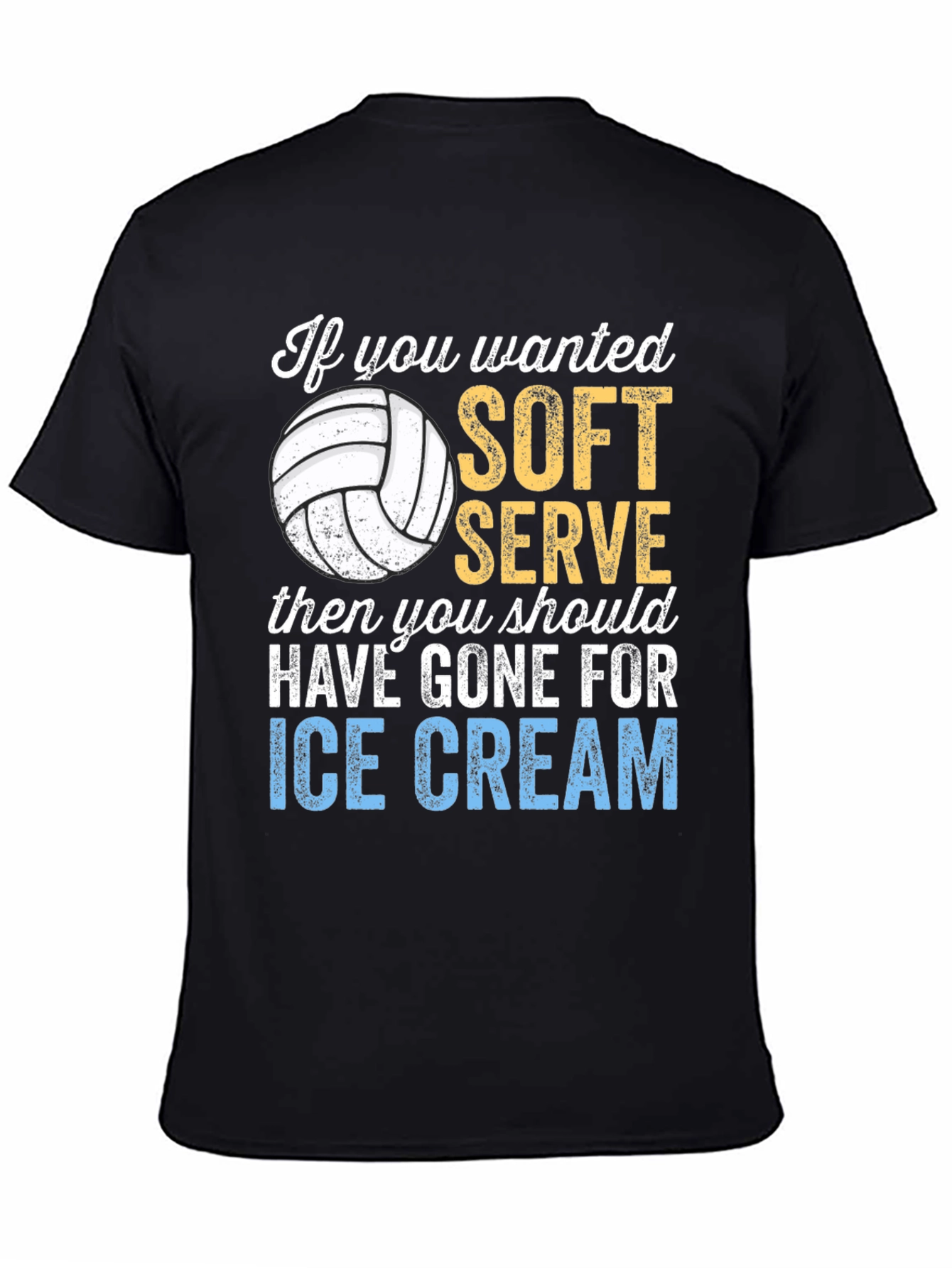 Volleyball Soft Serve Graphic T-Shirt