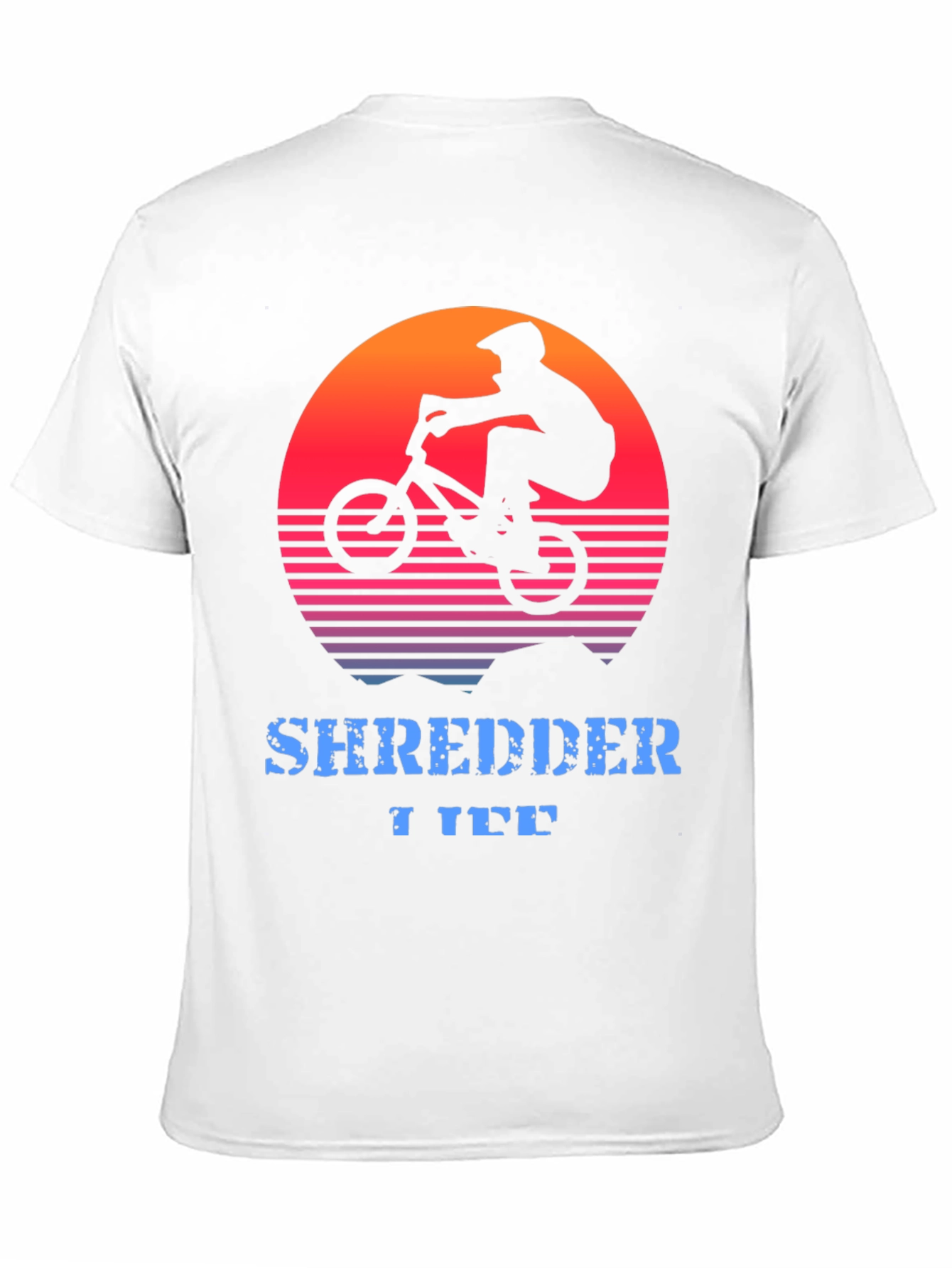 Shredder Life T-Shirt - Mountain Bike Sunset Graphic Tee