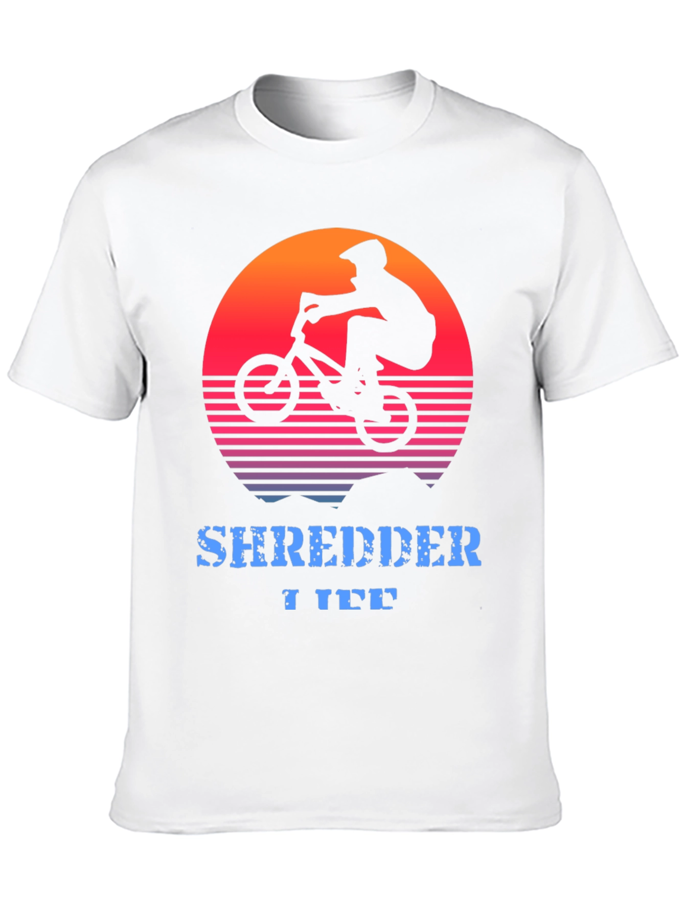 Shredder Life T-Shirt - Mountain Bike Sunset Graphic Tee