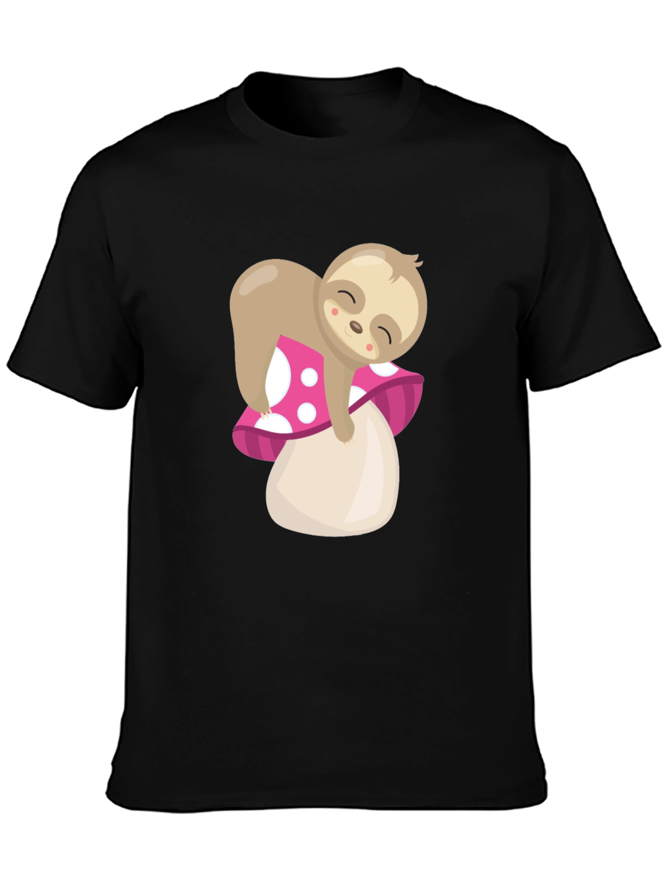 Sloth on Mushroom Graphic Tee