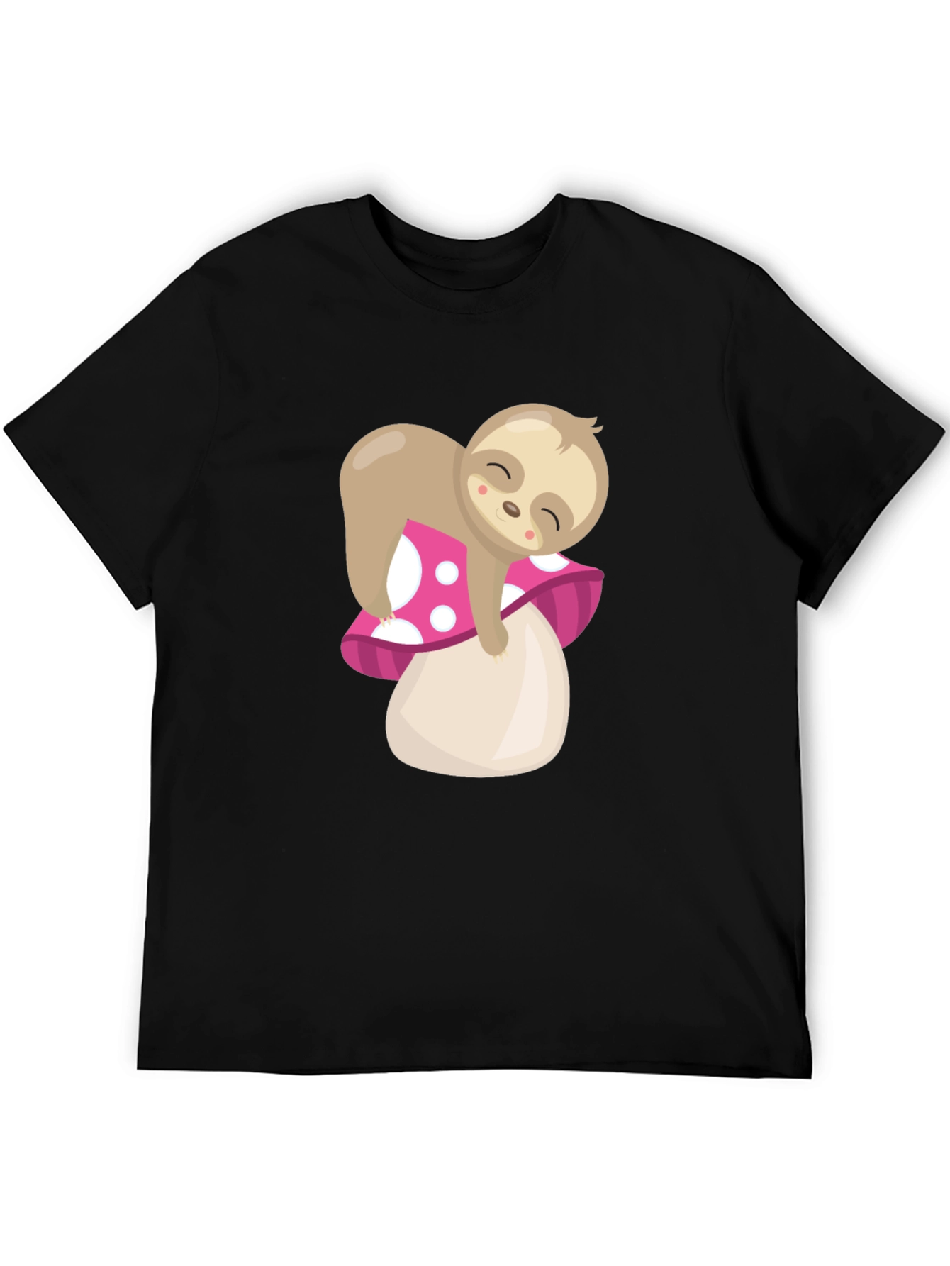 Sloth on Mushroom Graphic Tee