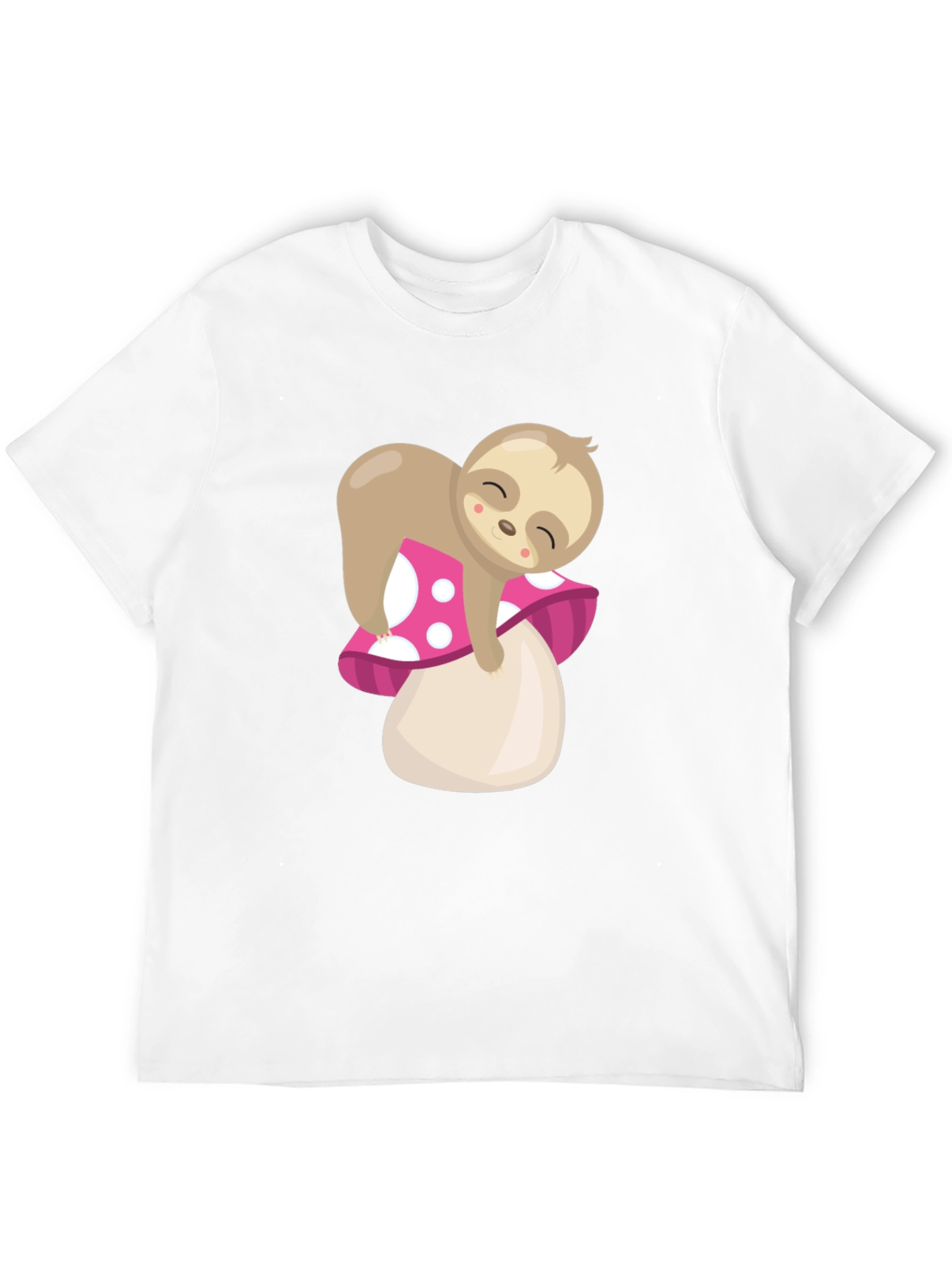 Sloth on Mushroom Graphic Tee