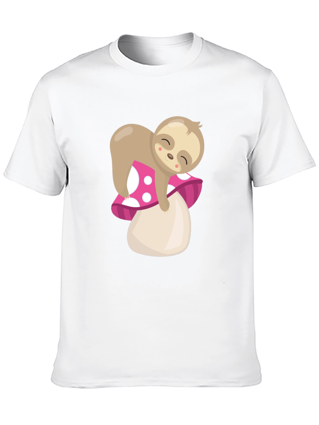 Sloth on Mushroom Graphic Tee
