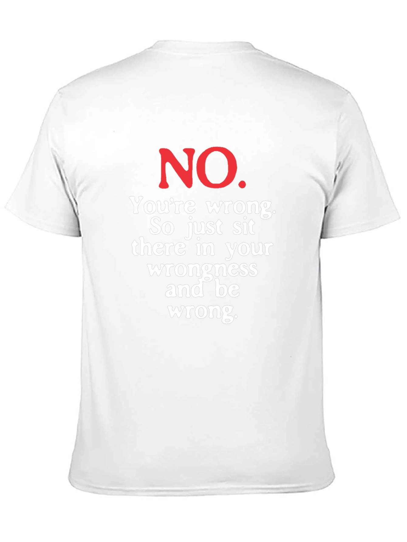 Funny No Youre Wrong Graphic Tee
