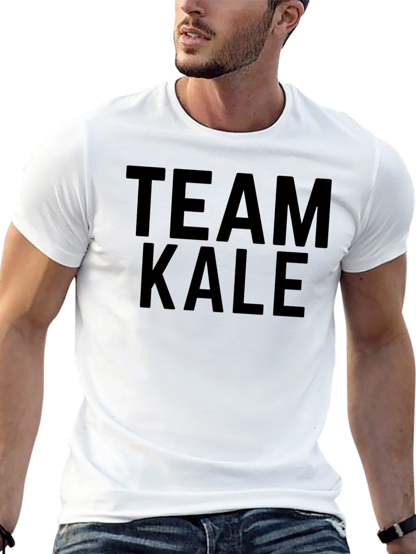 Team Kale Graphic T-Shirt - Black Crew Neck Tee