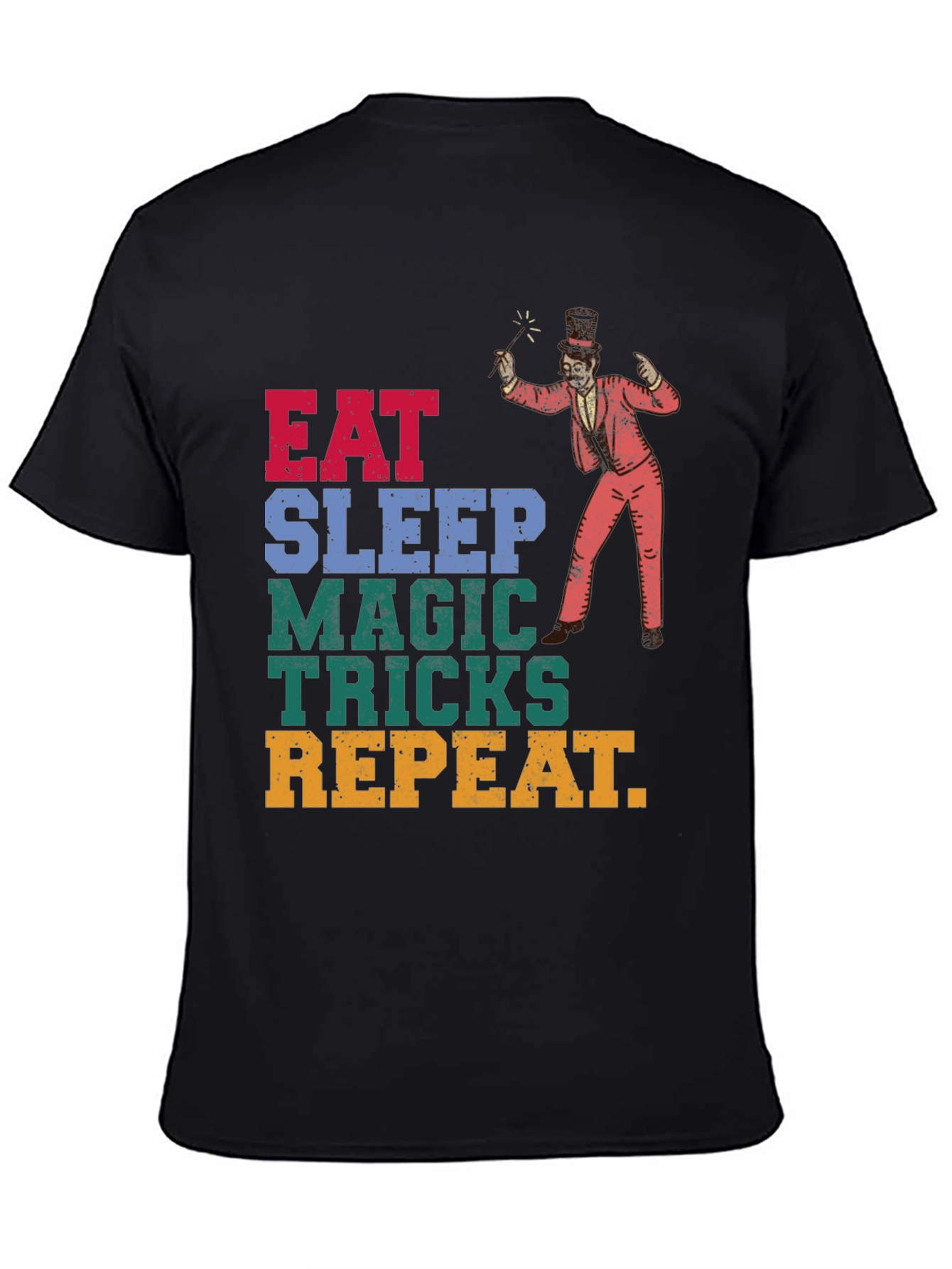 Eat Sleep Magic Tricks Repeat Graphic Tee