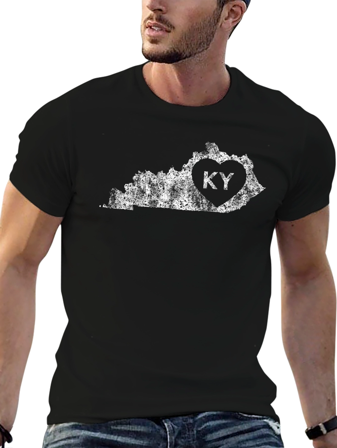 Kentucky State Love T-Shirt - Distressed Design