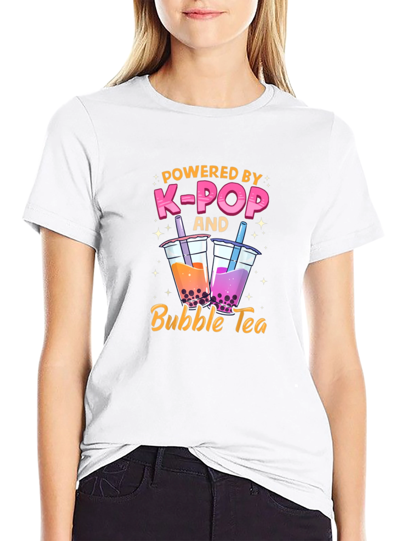 K-Pop & Bubble Tea Graphic T-Shirt