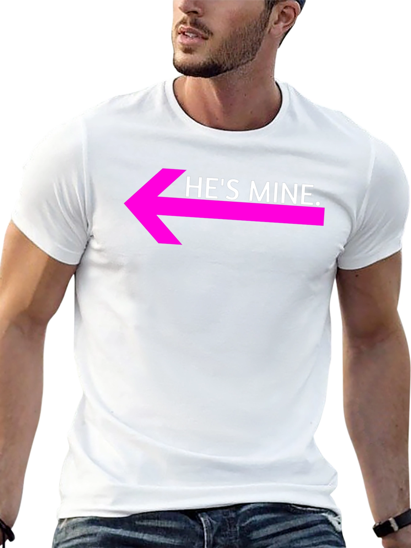 Hes Mine Graphic Tee - Couples Matching Shirt