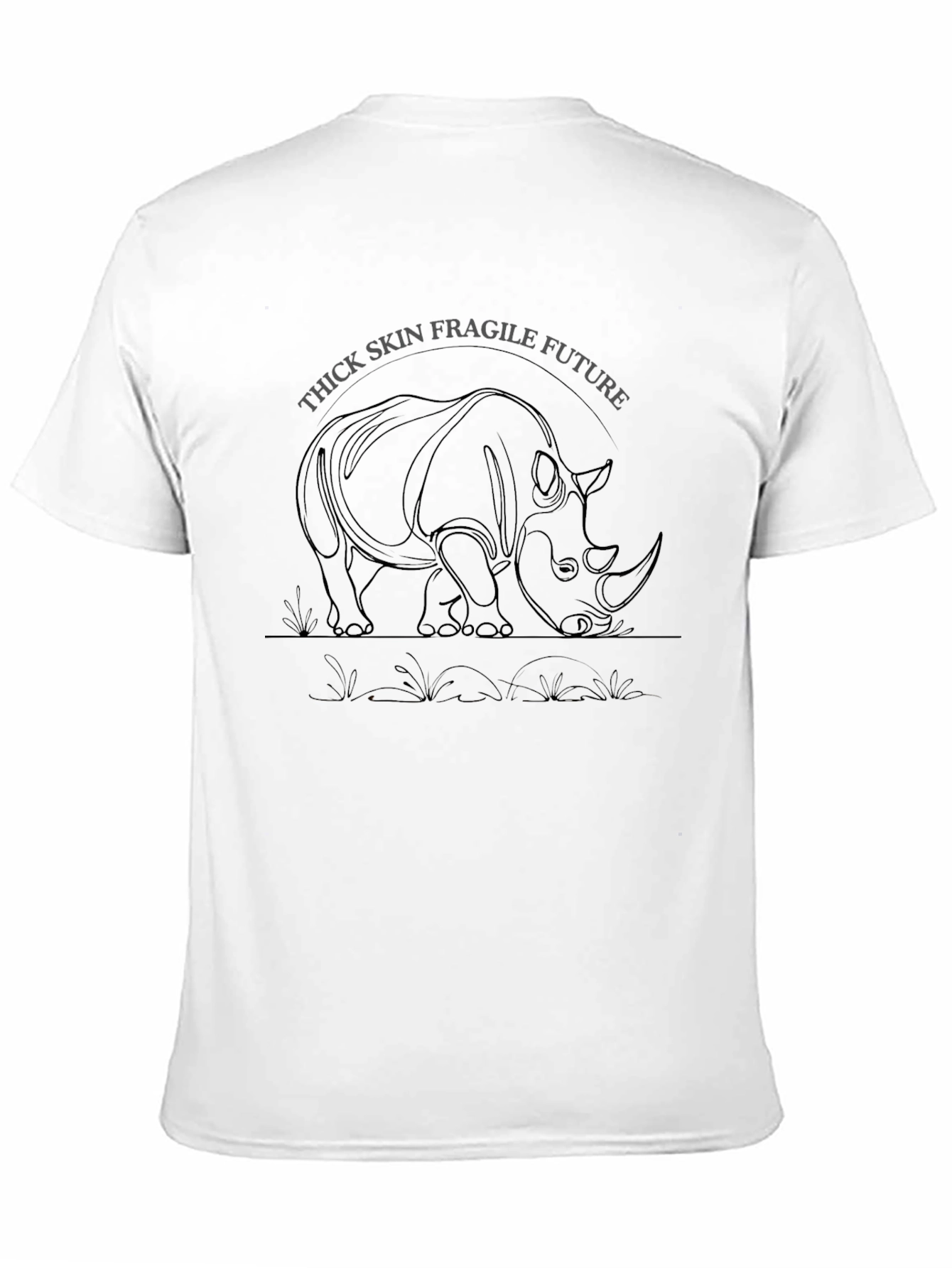 Thick Skin Fragile Future Rhino Graphic Tee