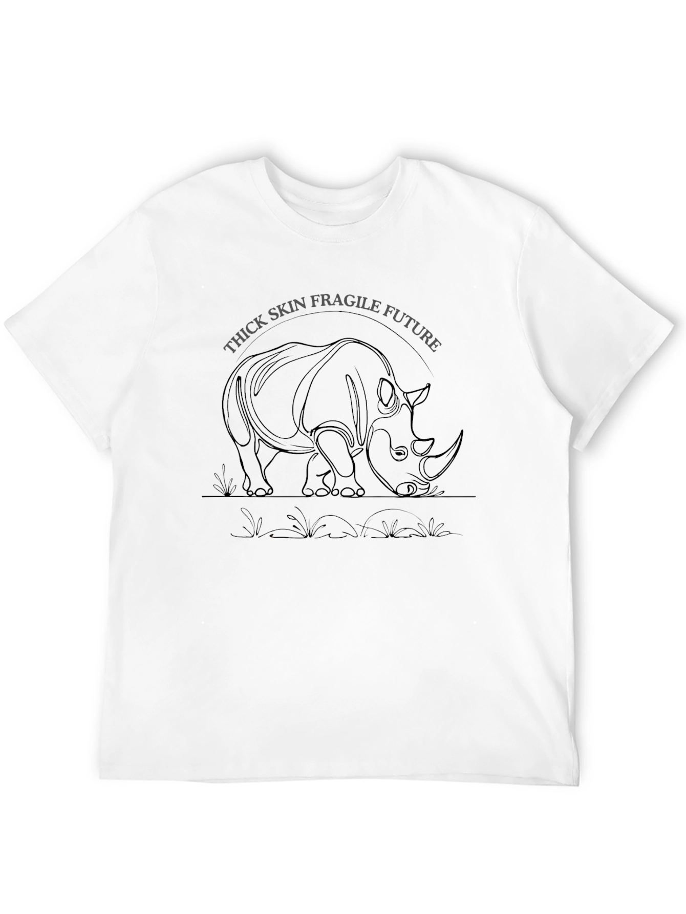 Thick Skin Fragile Future Rhino Graphic Tee