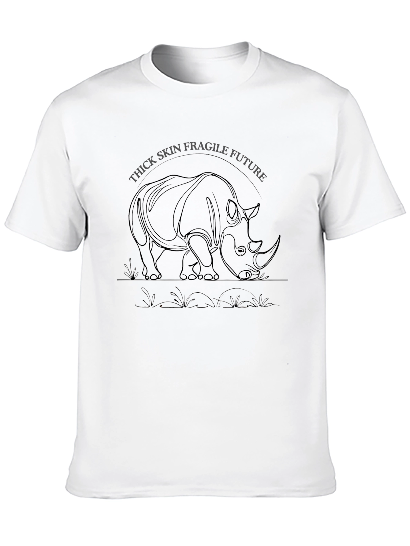 Thick Skin Fragile Future Rhino Graphic Tee
