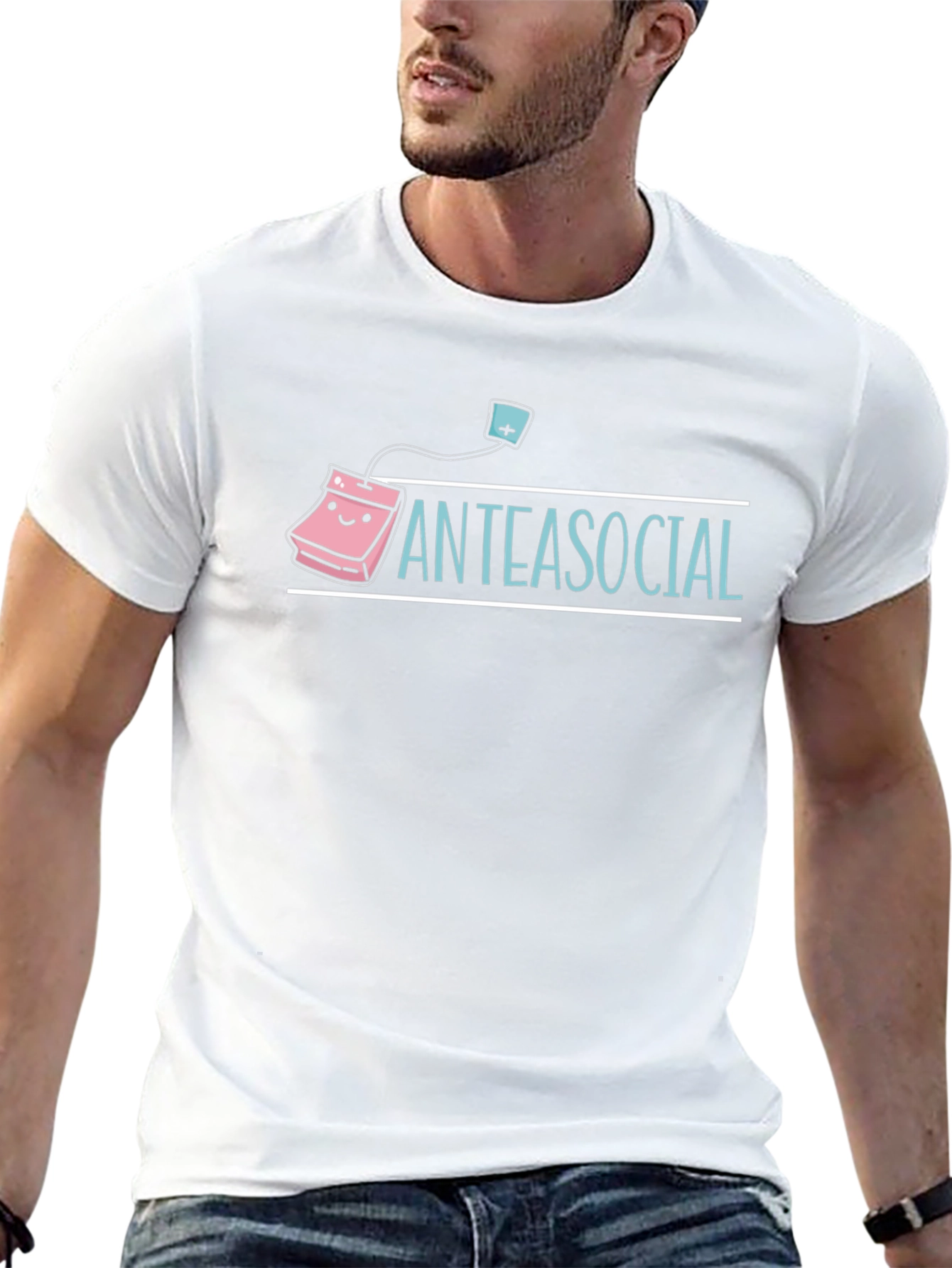 Anteasocial Graphic Tee -  Funny Tea Lover Shirt