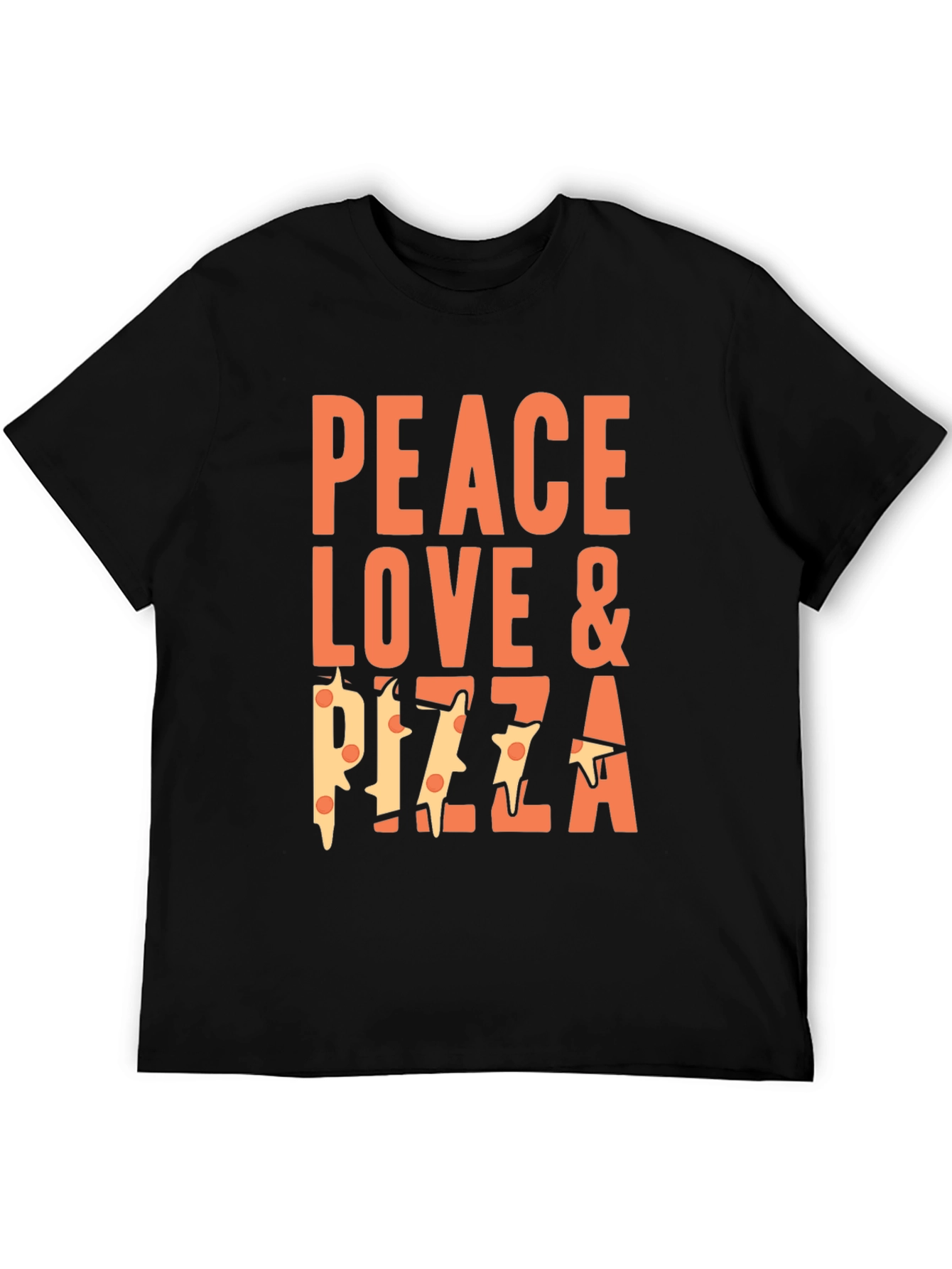Peace Love & Pizza Graphic T-Shirt