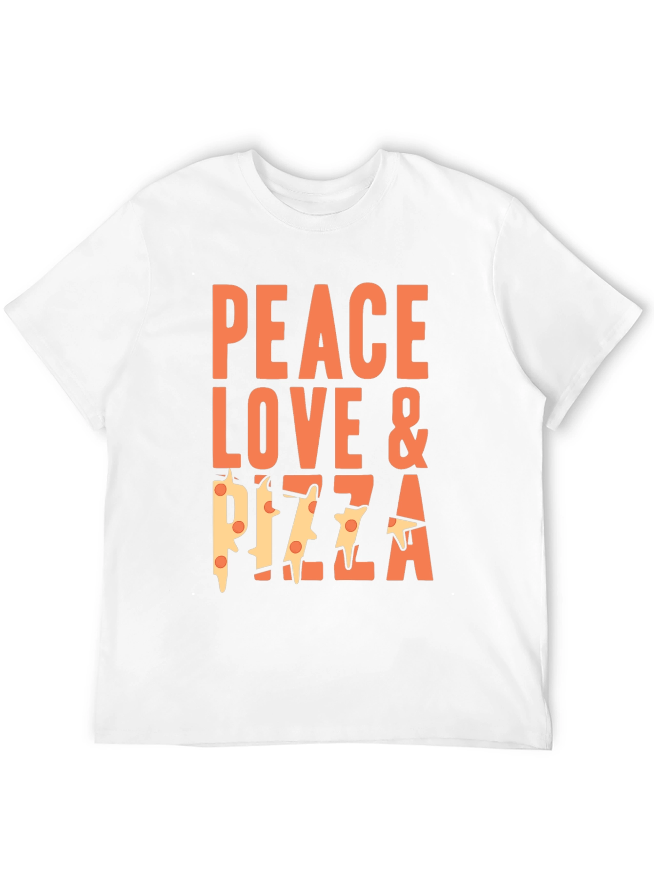 Peace Love & Pizza Graphic T-Shirt