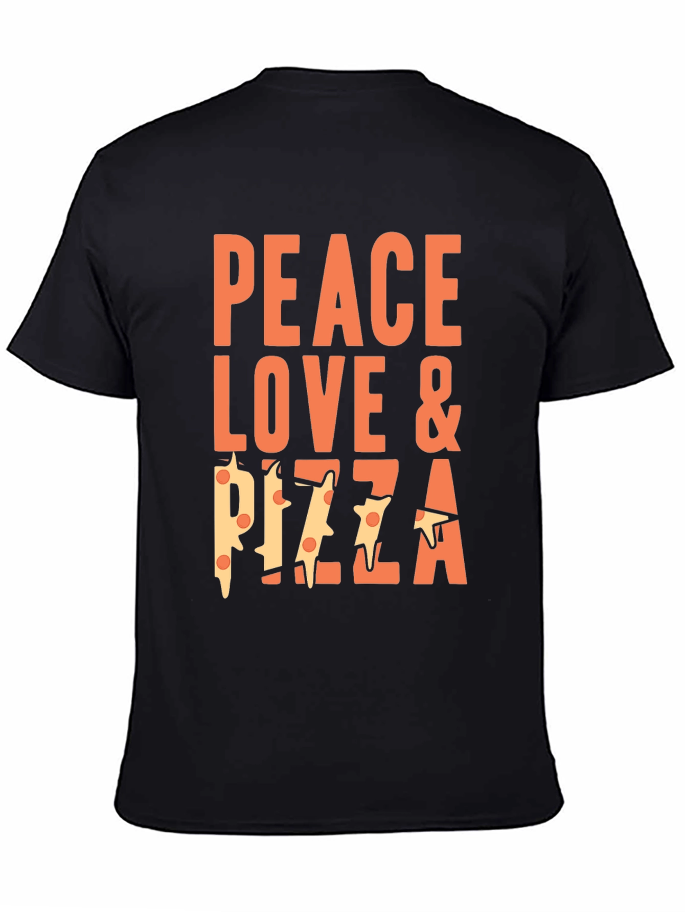 Peace Love & Pizza Graphic T-Shirt