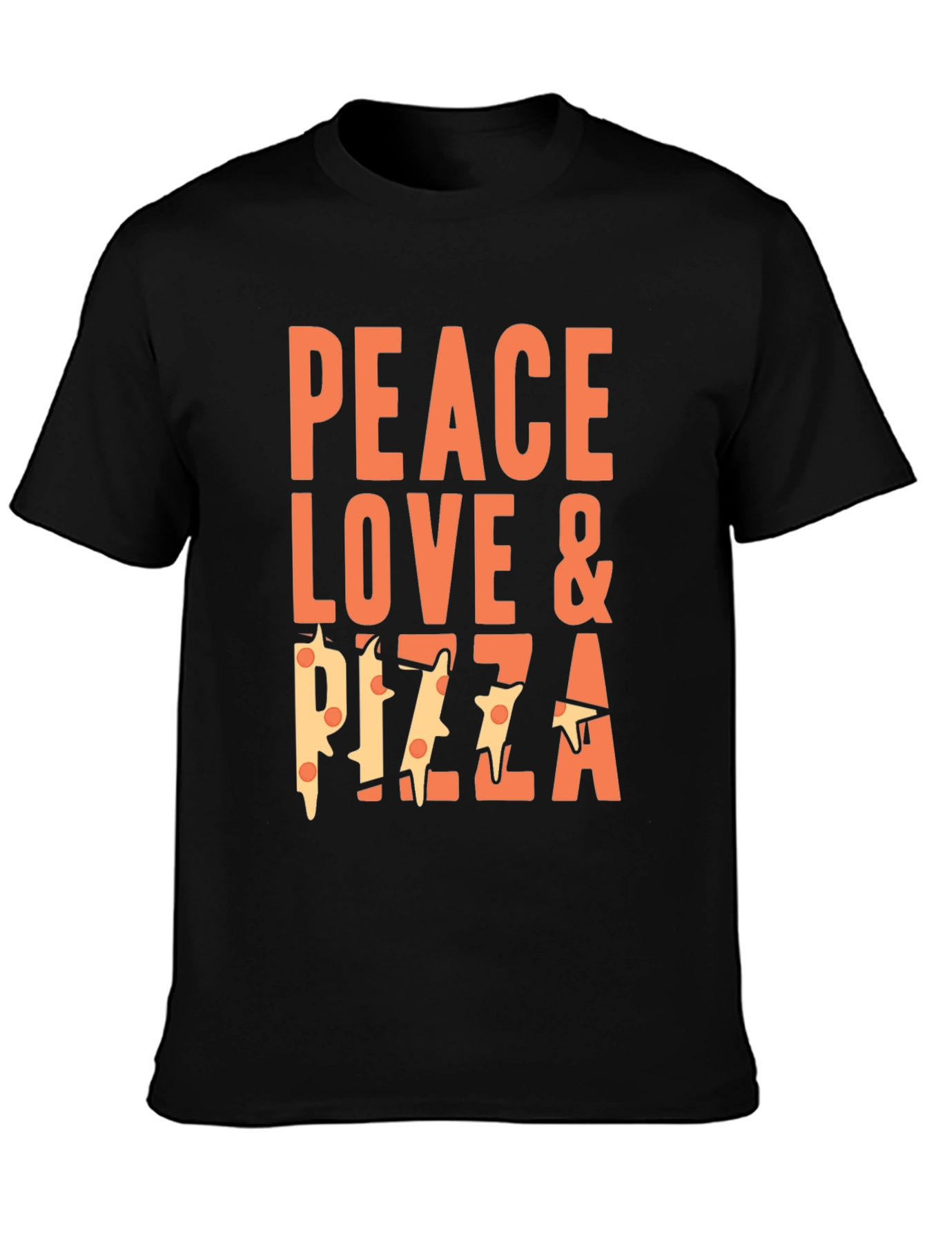 Peace Love & Pizza Graphic T-Shirt