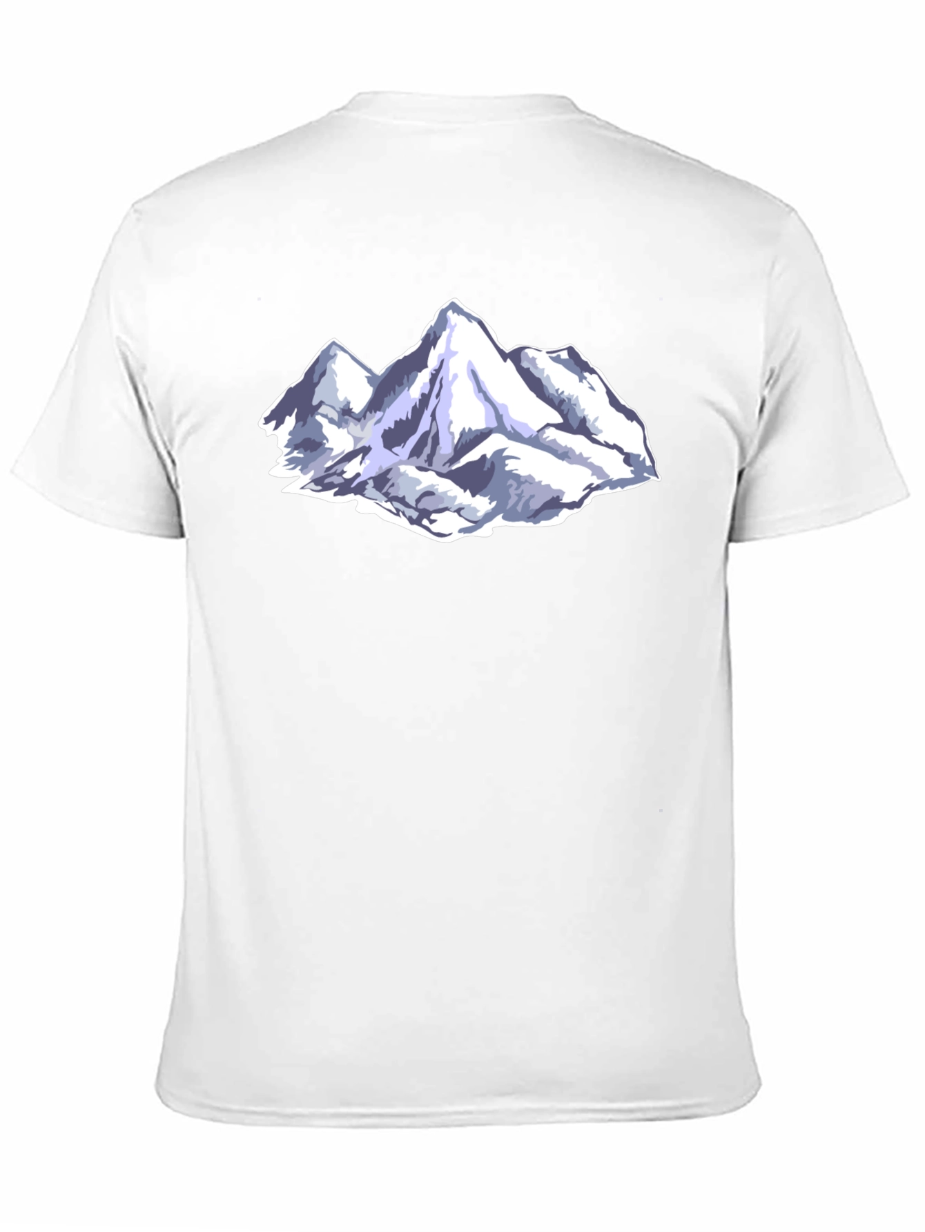 Mountain Peak Graphic Tee - Black Cotton Blend