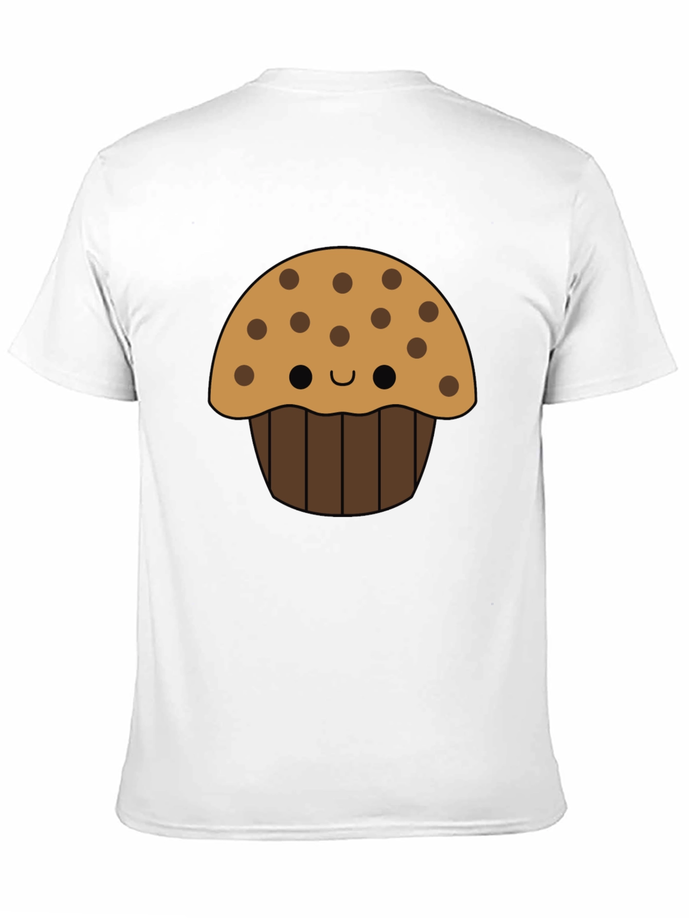 Cute Cartoon Muffin Graphic T-Shirt