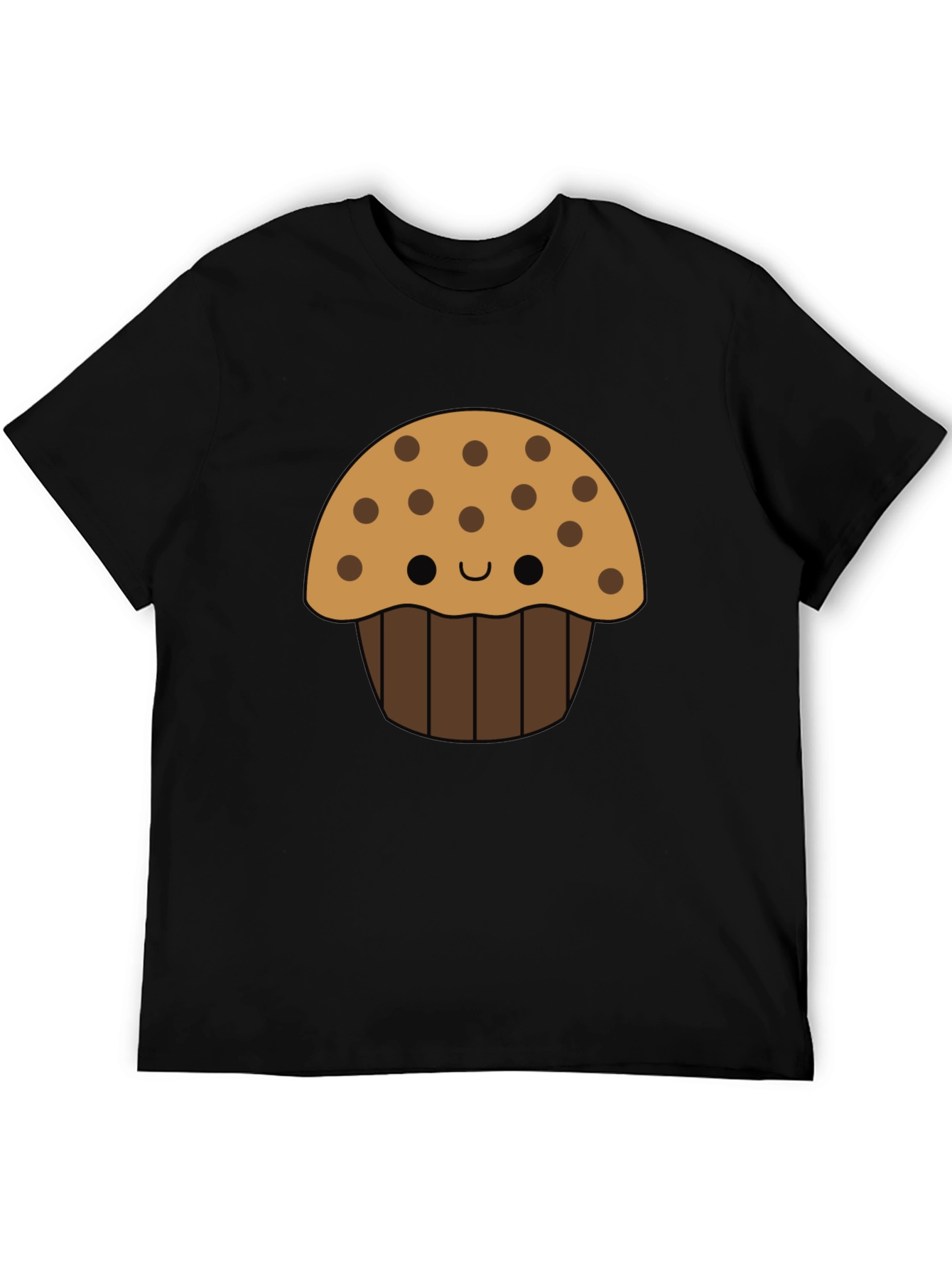 Cute Cartoon Muffin Graphic T-Shirt
