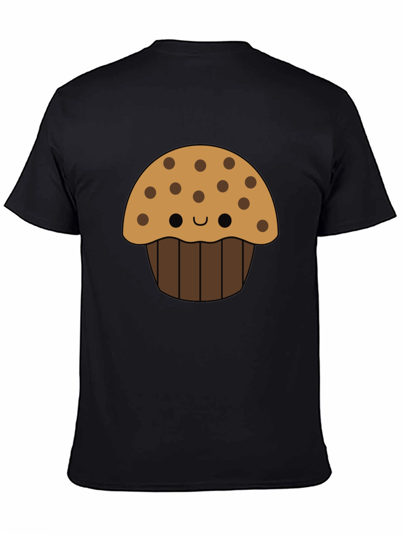 Cute Cartoon Muffin Graphic T-Shirt