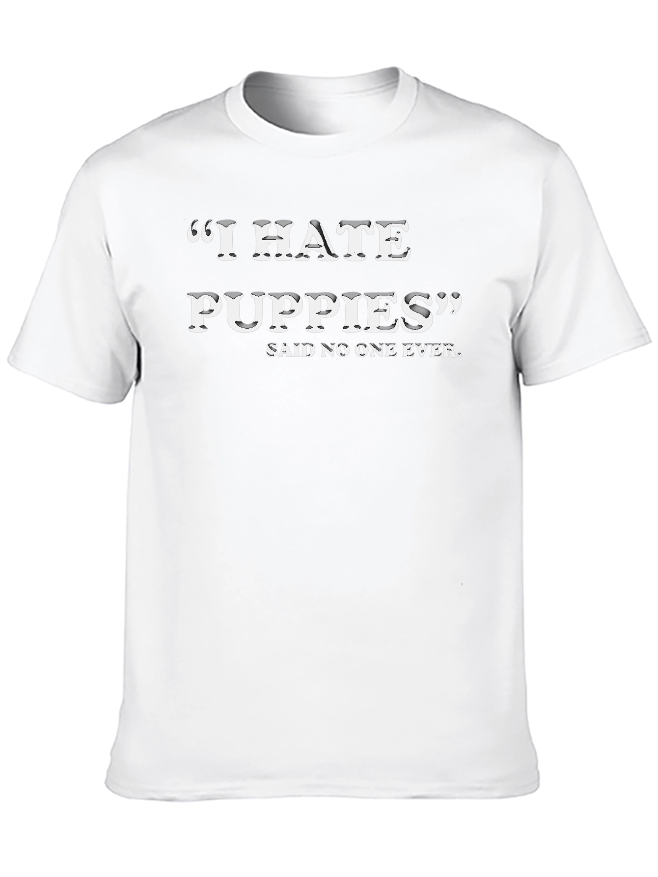 Funny I Hate Puppies Graphic Tee
