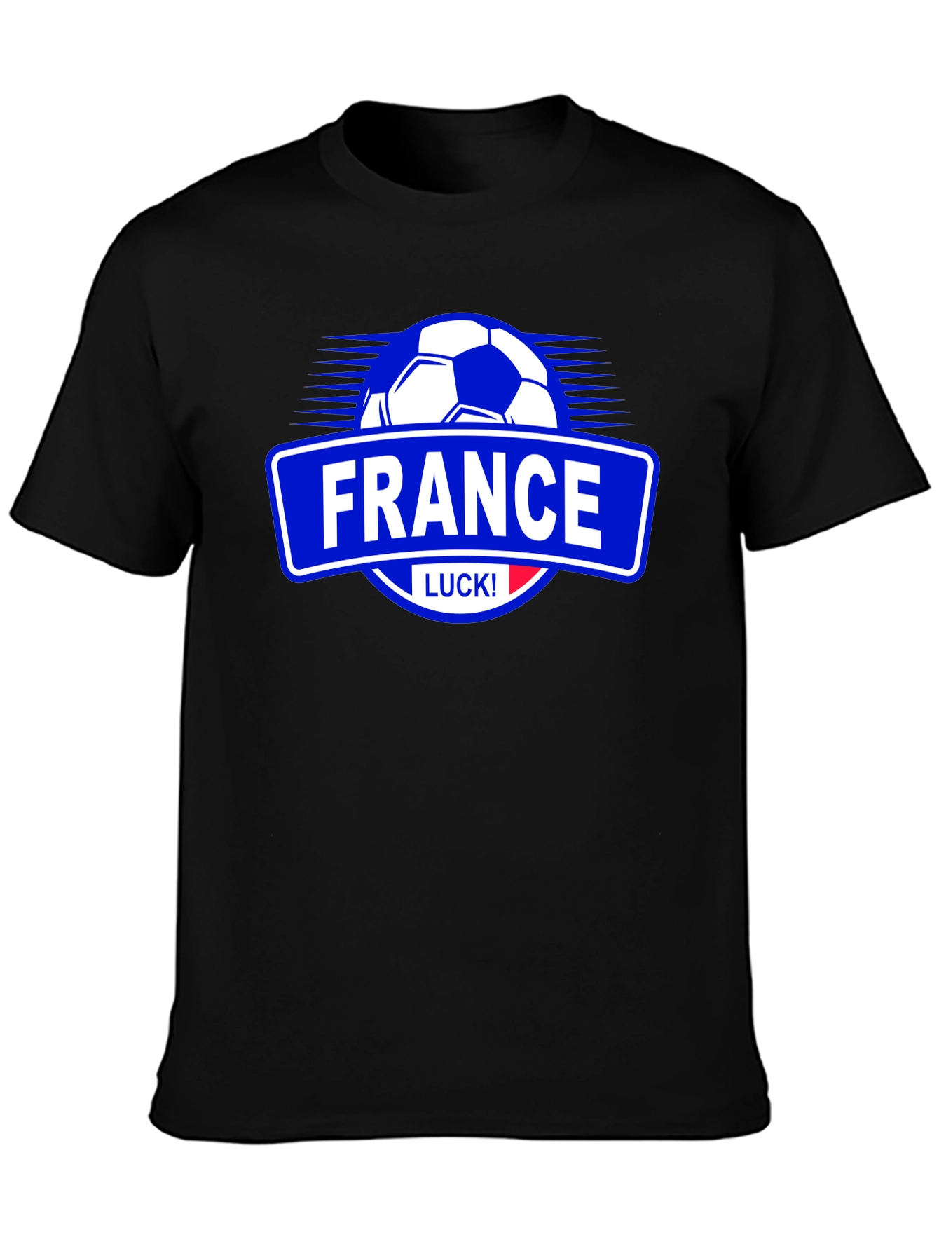 France Soccer T-Shirt - Black Graphic Tee