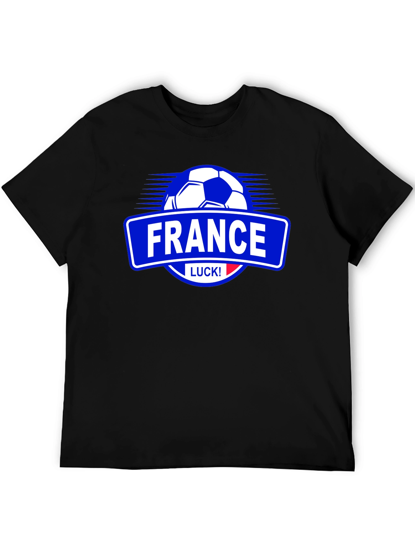 France Soccer T-Shirt - Black Graphic Tee