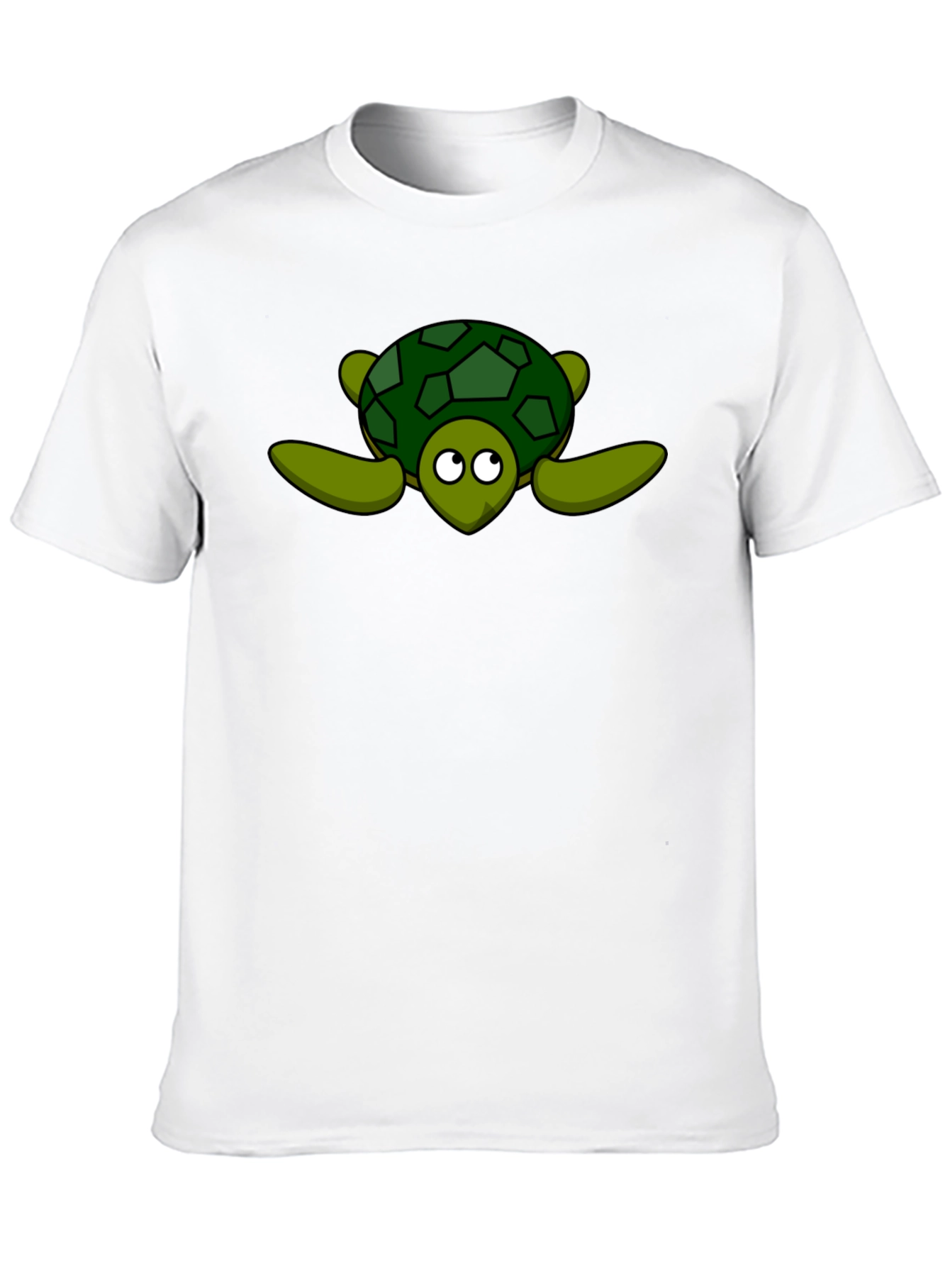 Cute Turtle Graphic Black T-Shirt