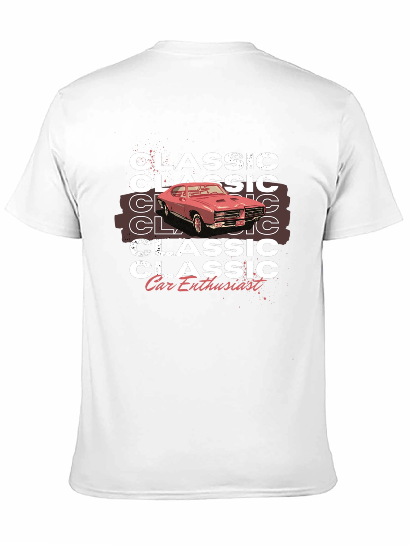 Classic Car Enthusiast Graphic Tee - Black