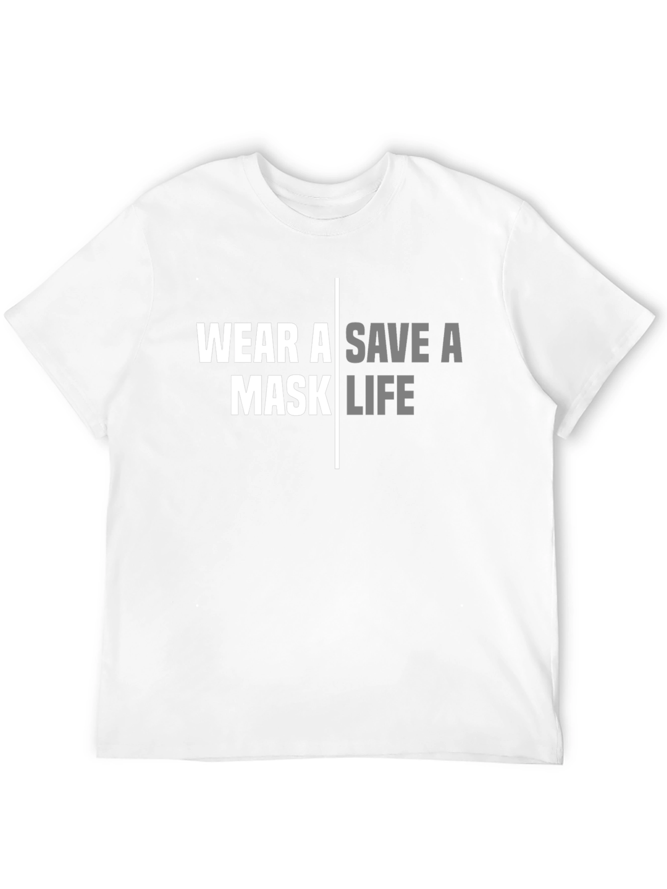Wear A Mask Save A Life Black T-Shirt