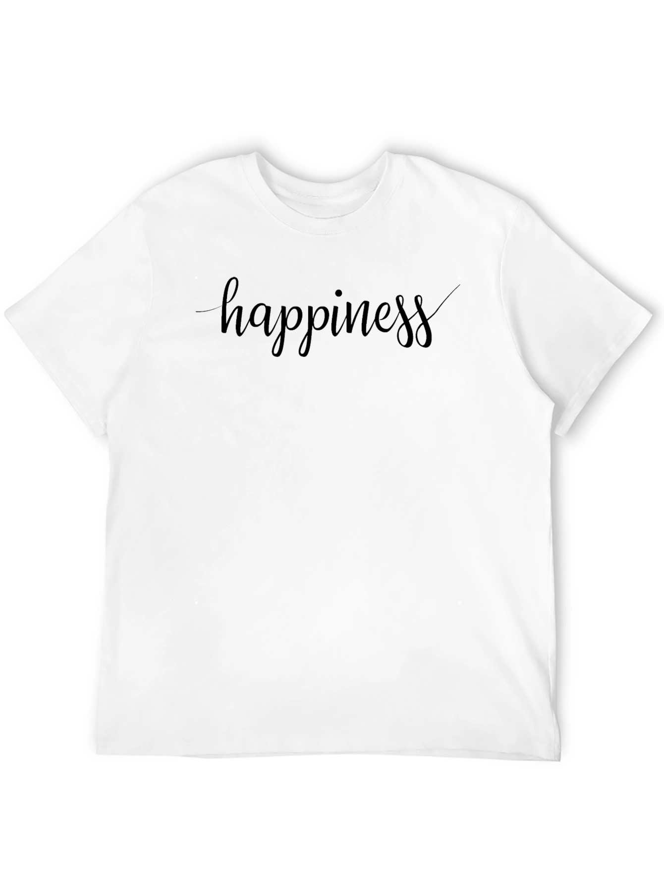 Happiness Black Graphic Tee
