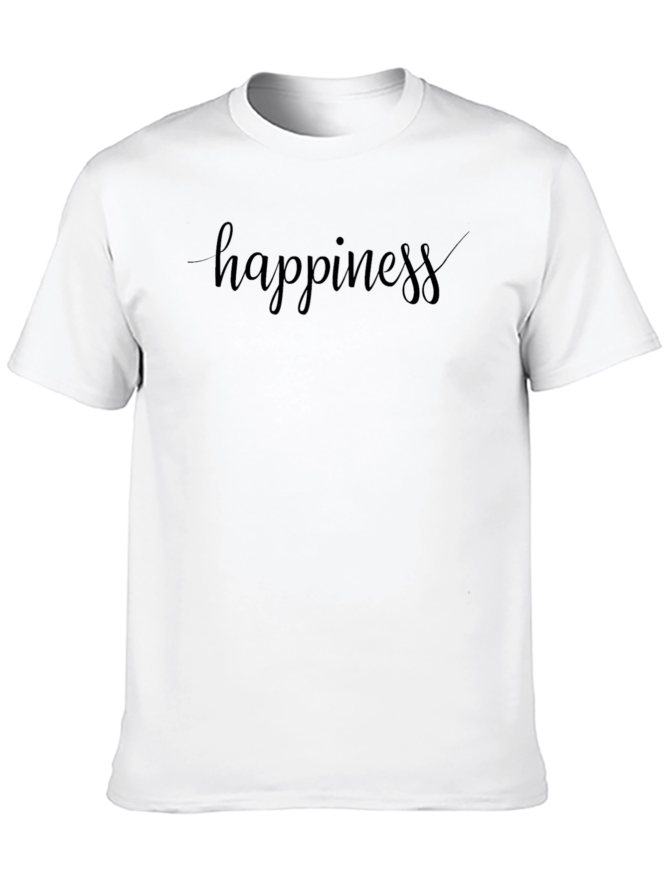 Happiness Black Graphic Tee
